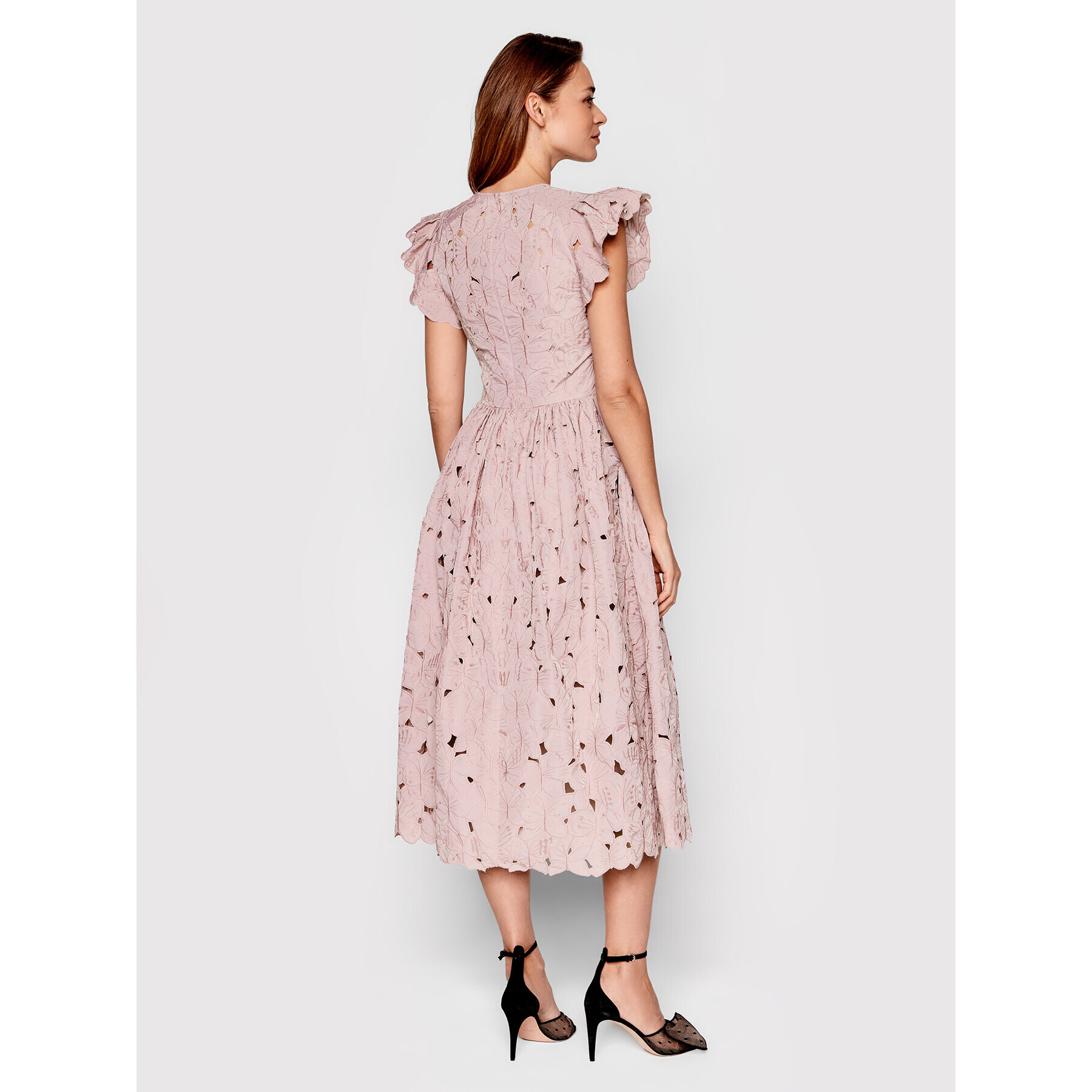 Red Valentino Rochie cocktail XR3VA21B Roz Regular Fit - Pled.ro