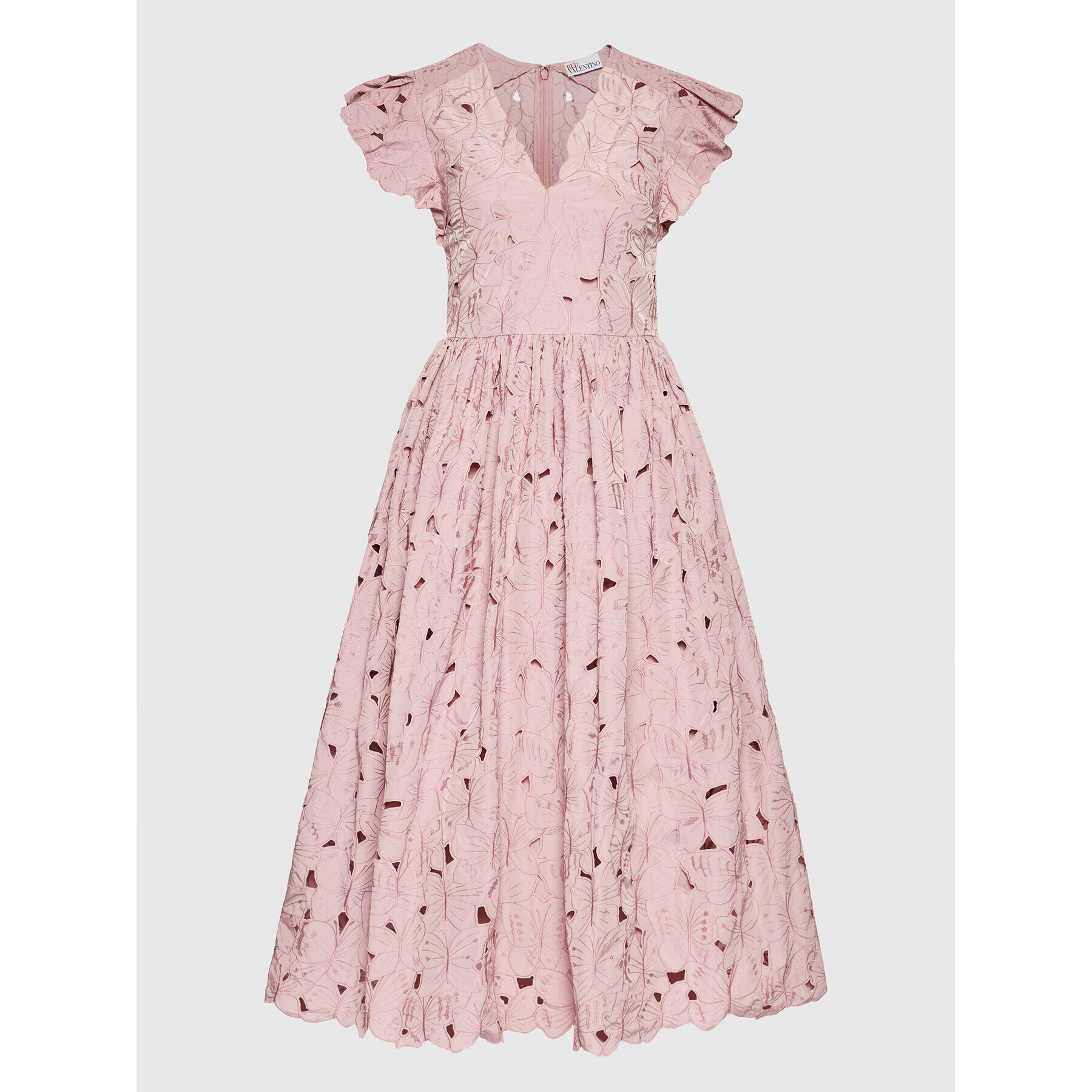 Red Valentino Rochie cocktail XR3VA21B Roz Regular Fit - Pled.ro