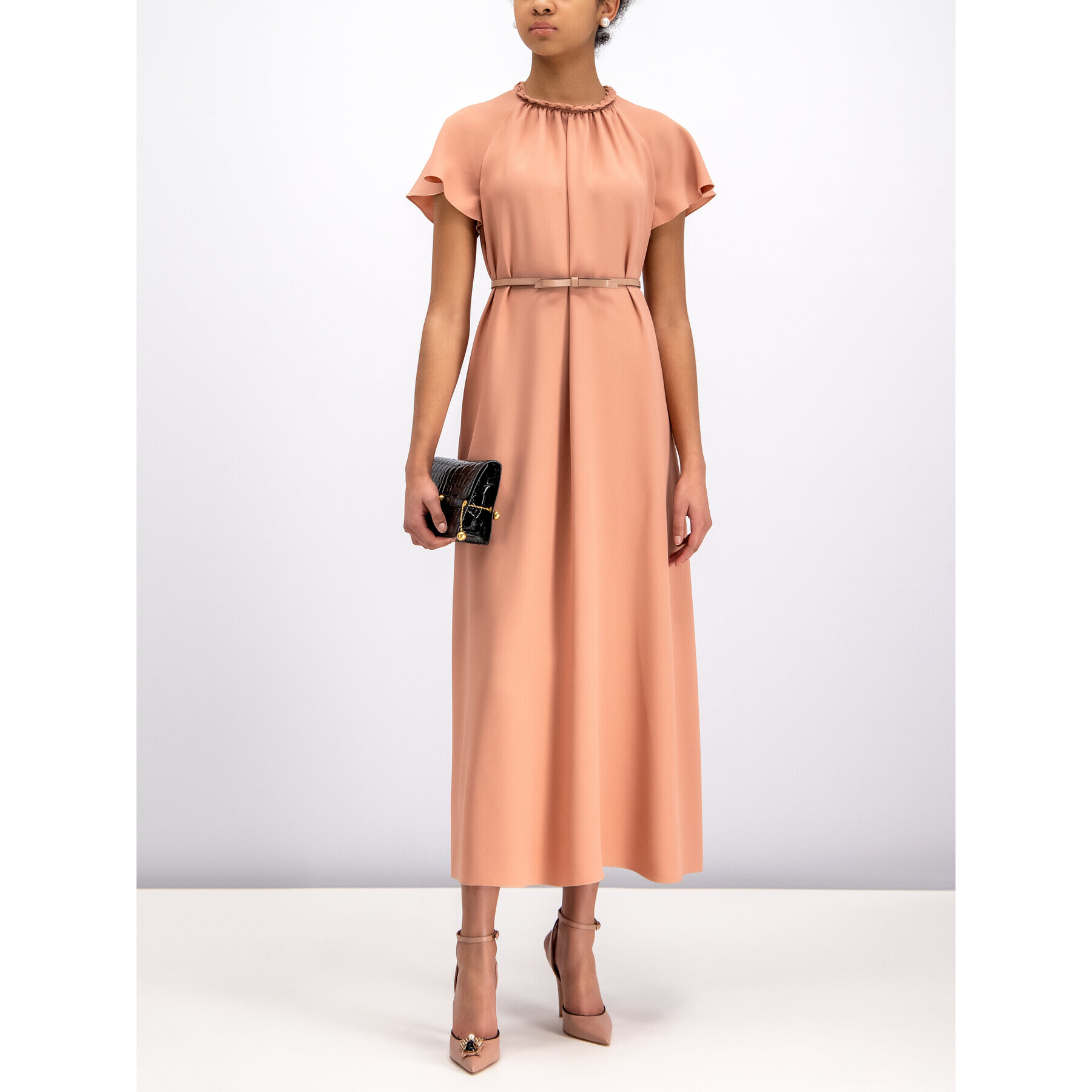 Red Valentino Rochie de zi Abito RR0VAD69 Portocaliu Regular Fit - Pled.ro