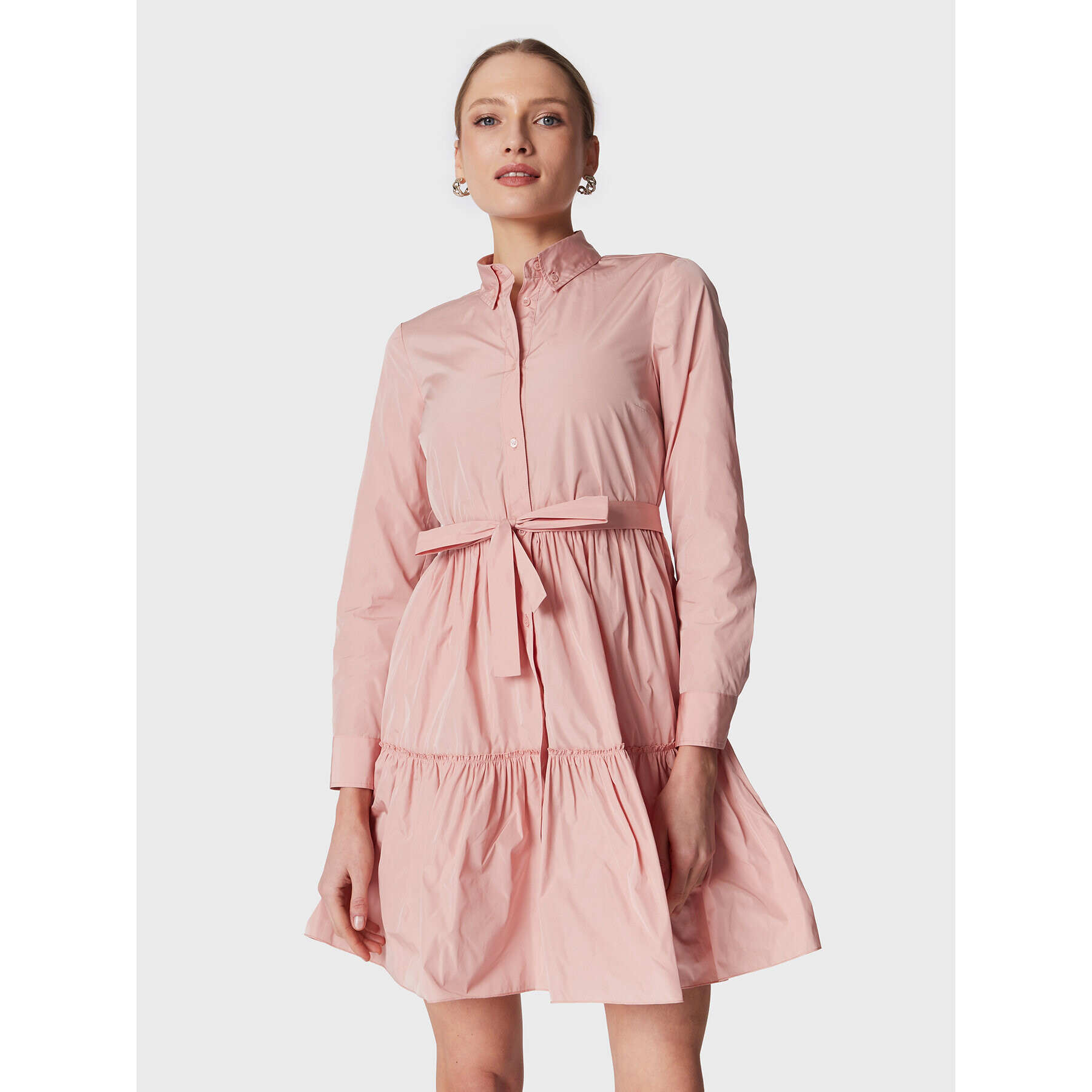 Red Valentino Rochie tip cămașă 1R0VAFP51FP Roz Regular Fit - Pled.ro