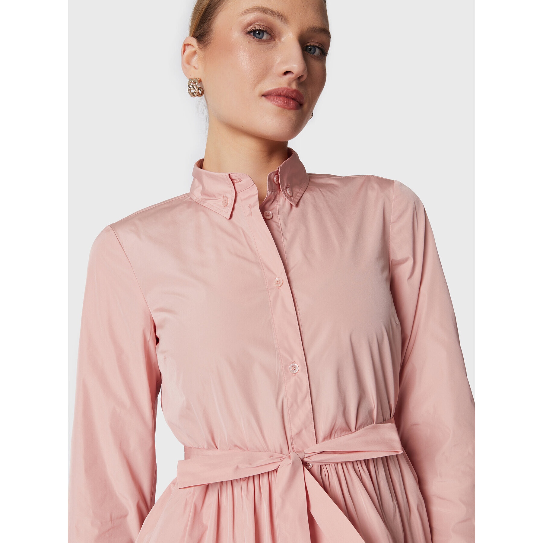 Red Valentino Rochie tip cămașă 1R0VAFP51FP Roz Regular Fit - Pled.ro