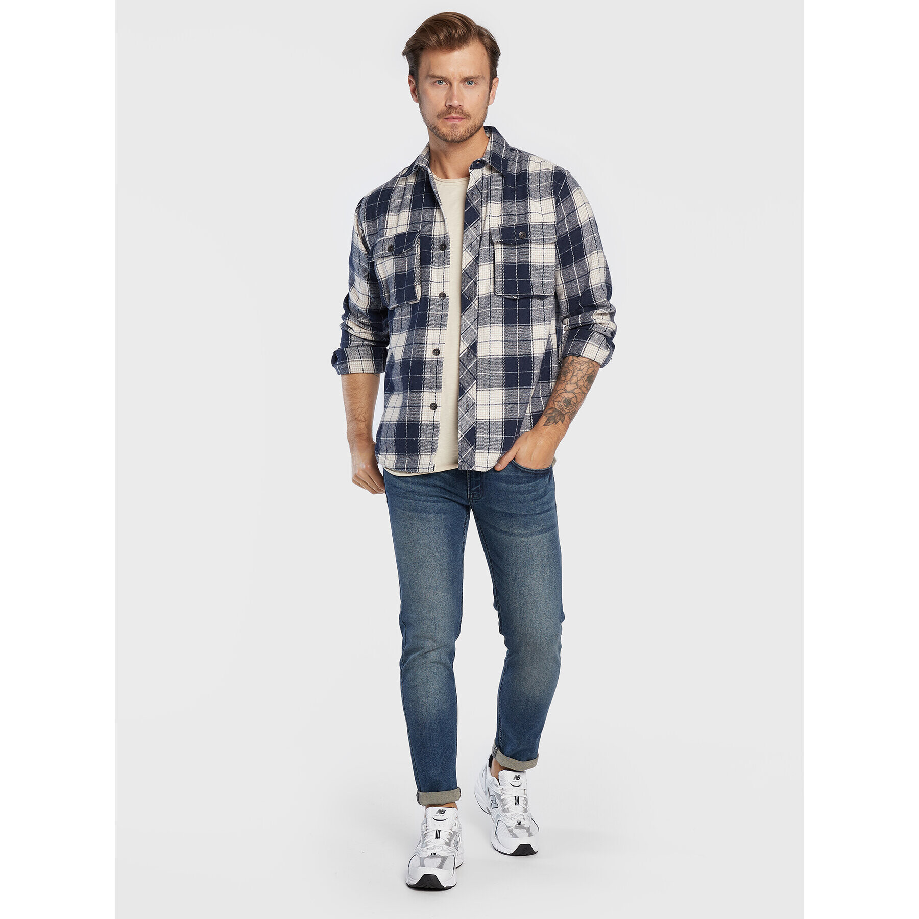 Redefined Rebel Blugi Copenhagen 207087 Bleumarin Slim Fit - Pled.ro