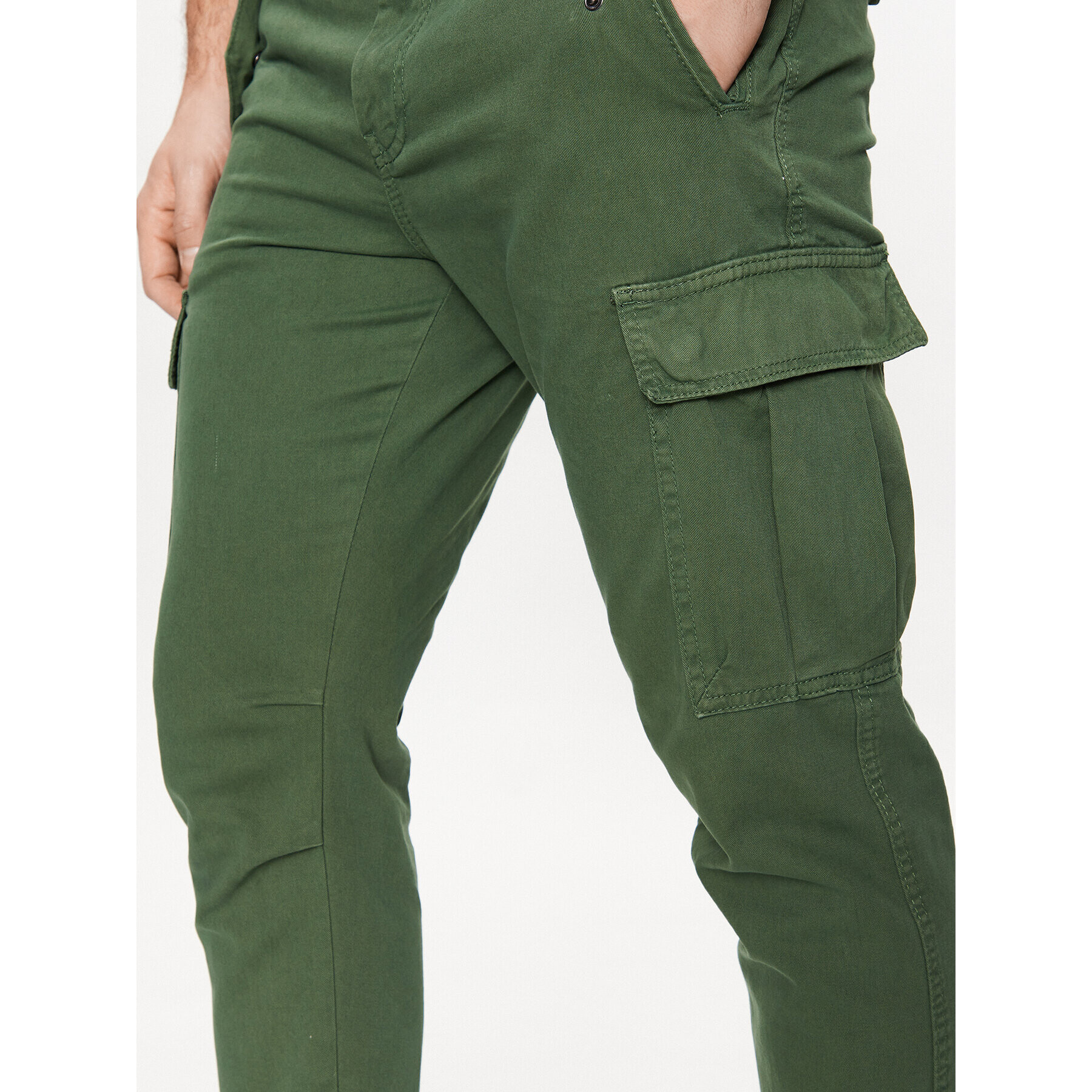 Redefined Rebel Pantaloni din material Jolan 226027 Verde Regular Fit - Pled.ro