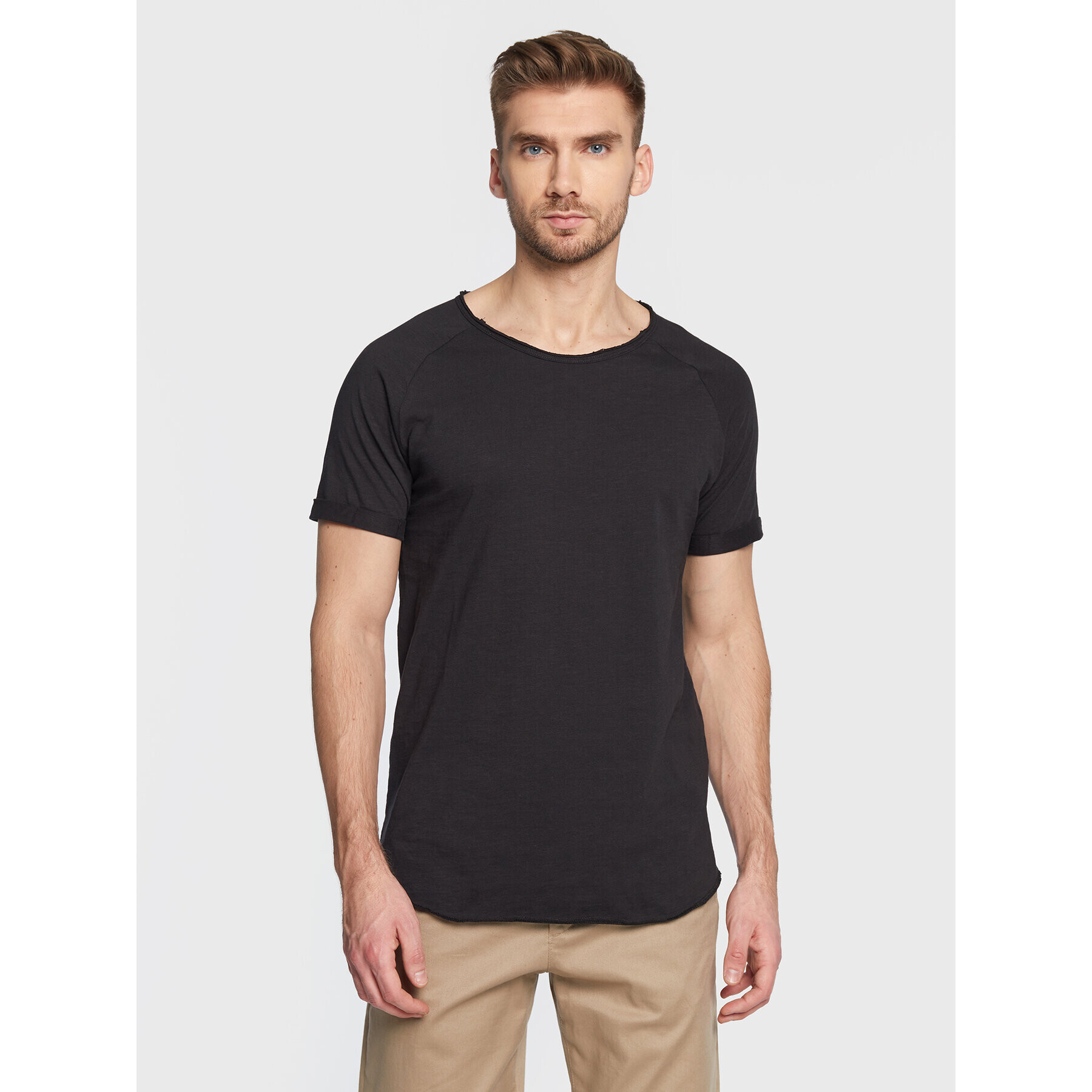 Redefined Rebel Tricou Kas 181066 Negru Regular Fit - Pled.ro