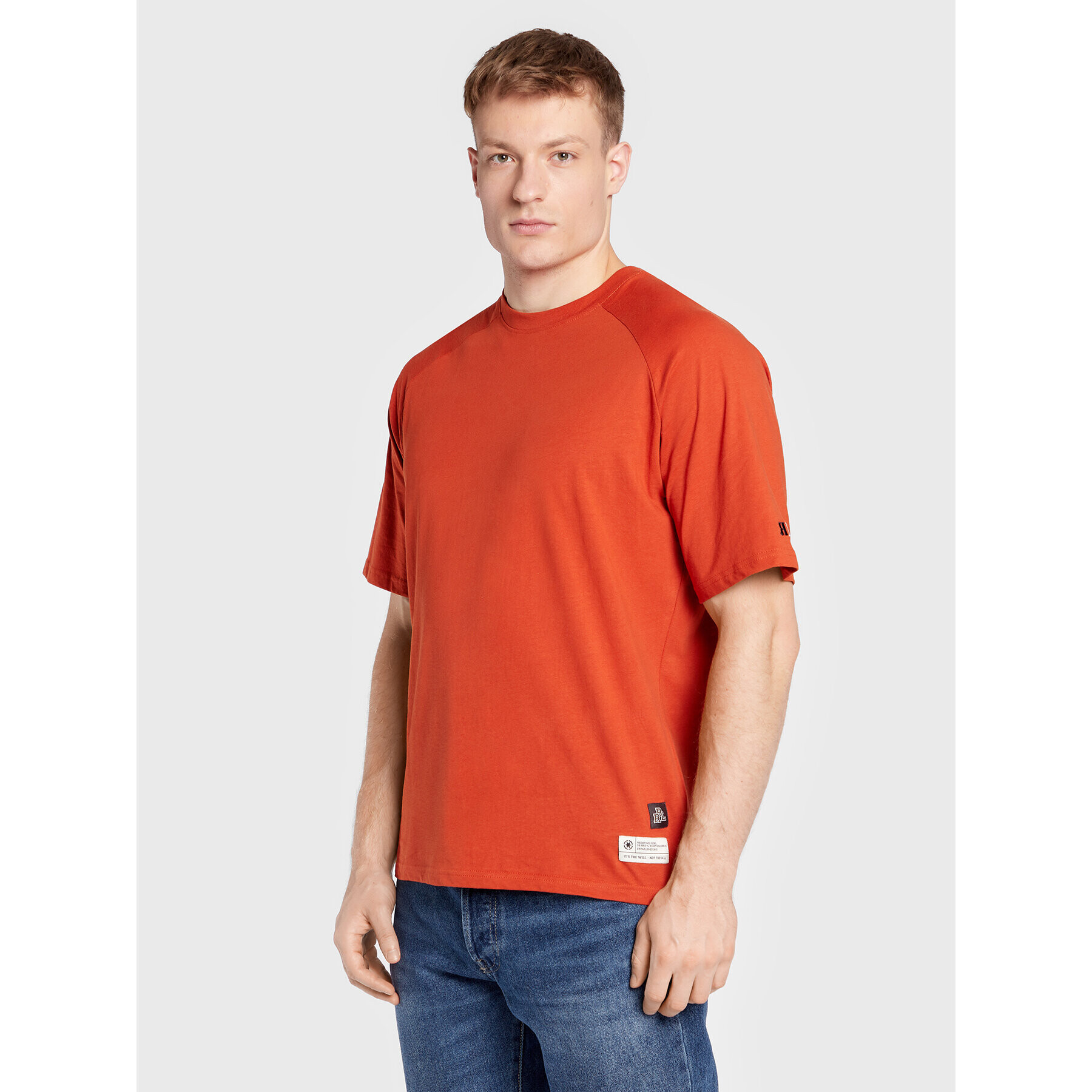 Redefined Rebel Tricou Thomas 211126 Roșu Regular Fit - Pled.ro