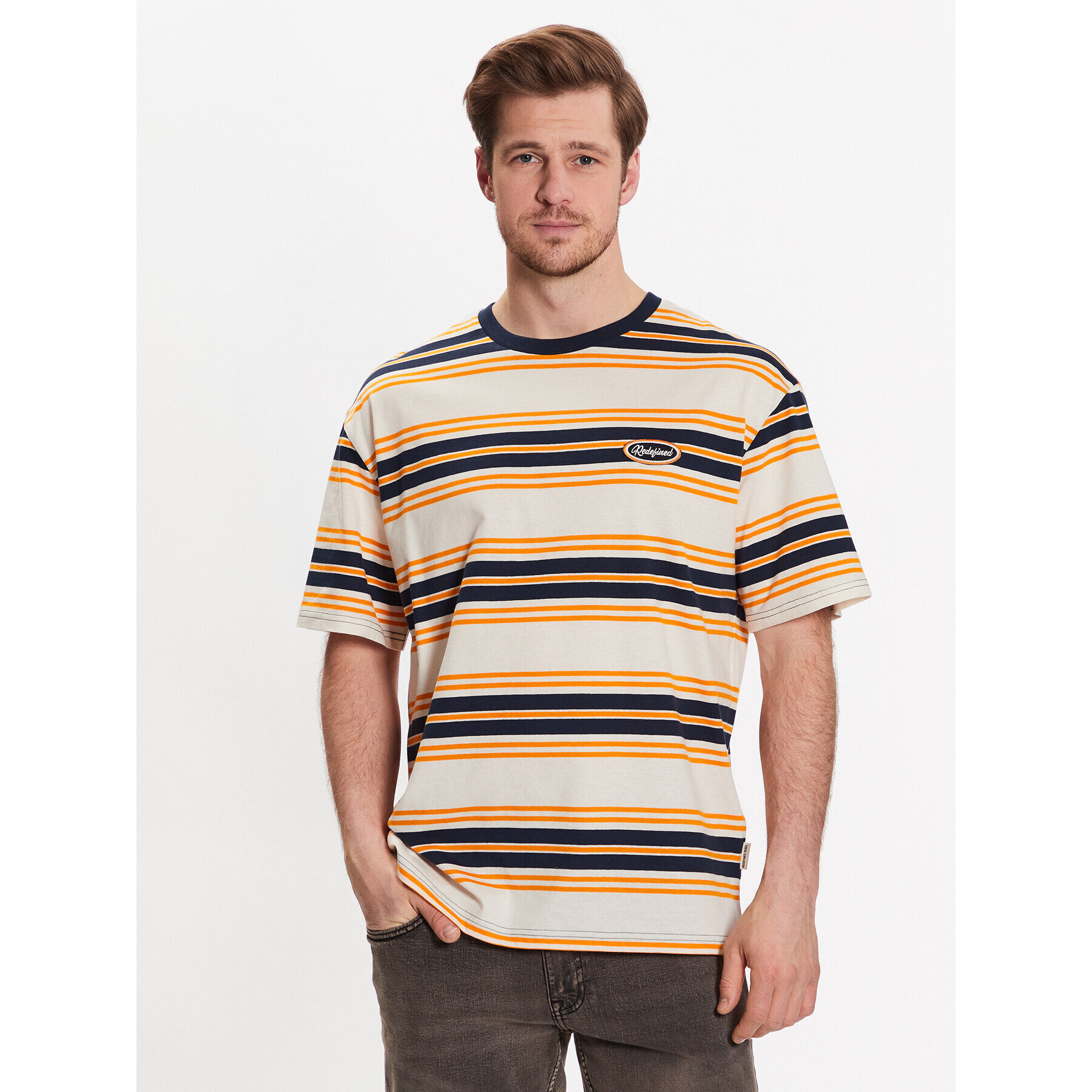 Redefined Rebel Tricou Tucker 221064 Bej Boxy Fit - Pled.ro