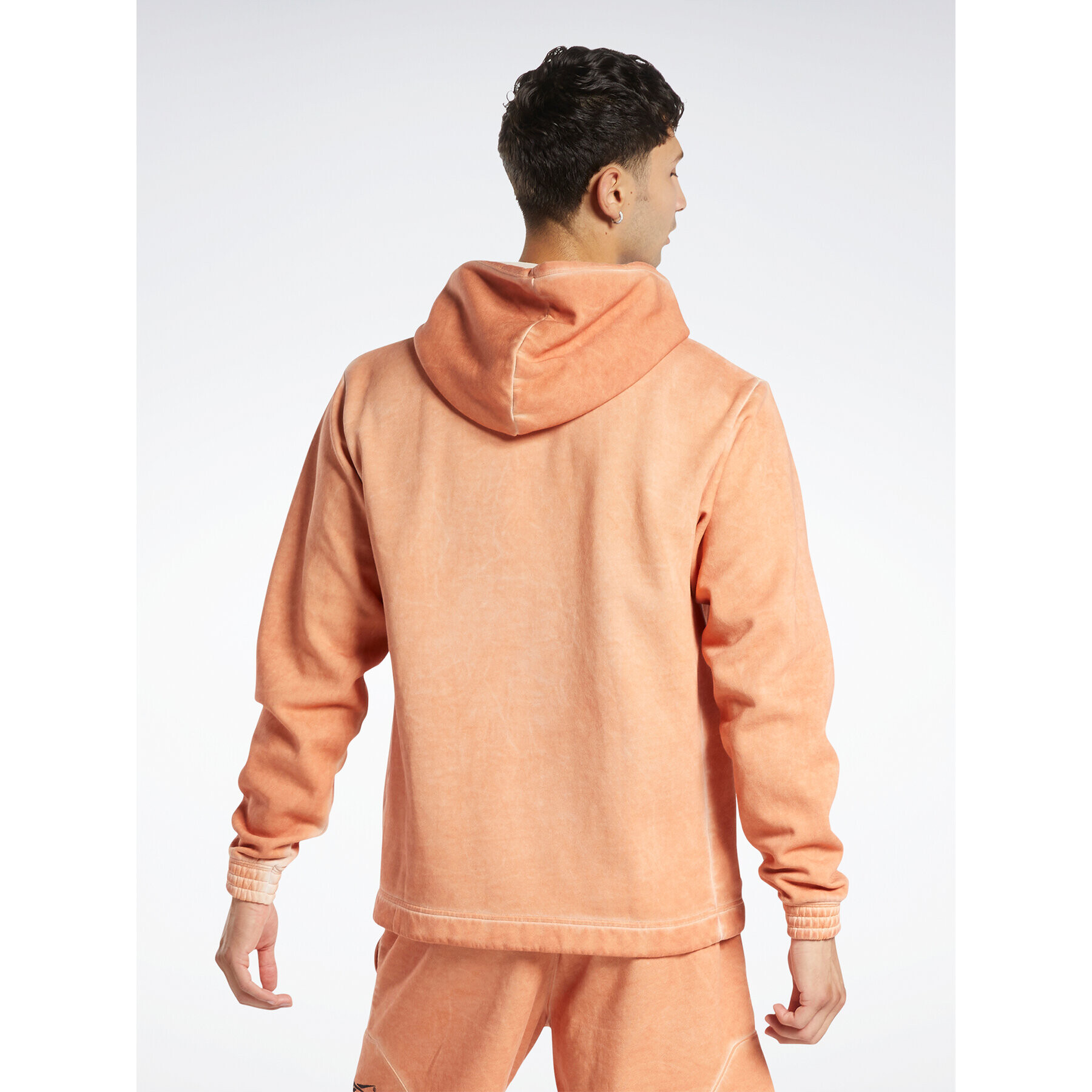 Reebok Bluză Basketball Court Top Bi-Dye Fleece Hoodie HM4092 Portocaliu Regular Fit - Pled.ro