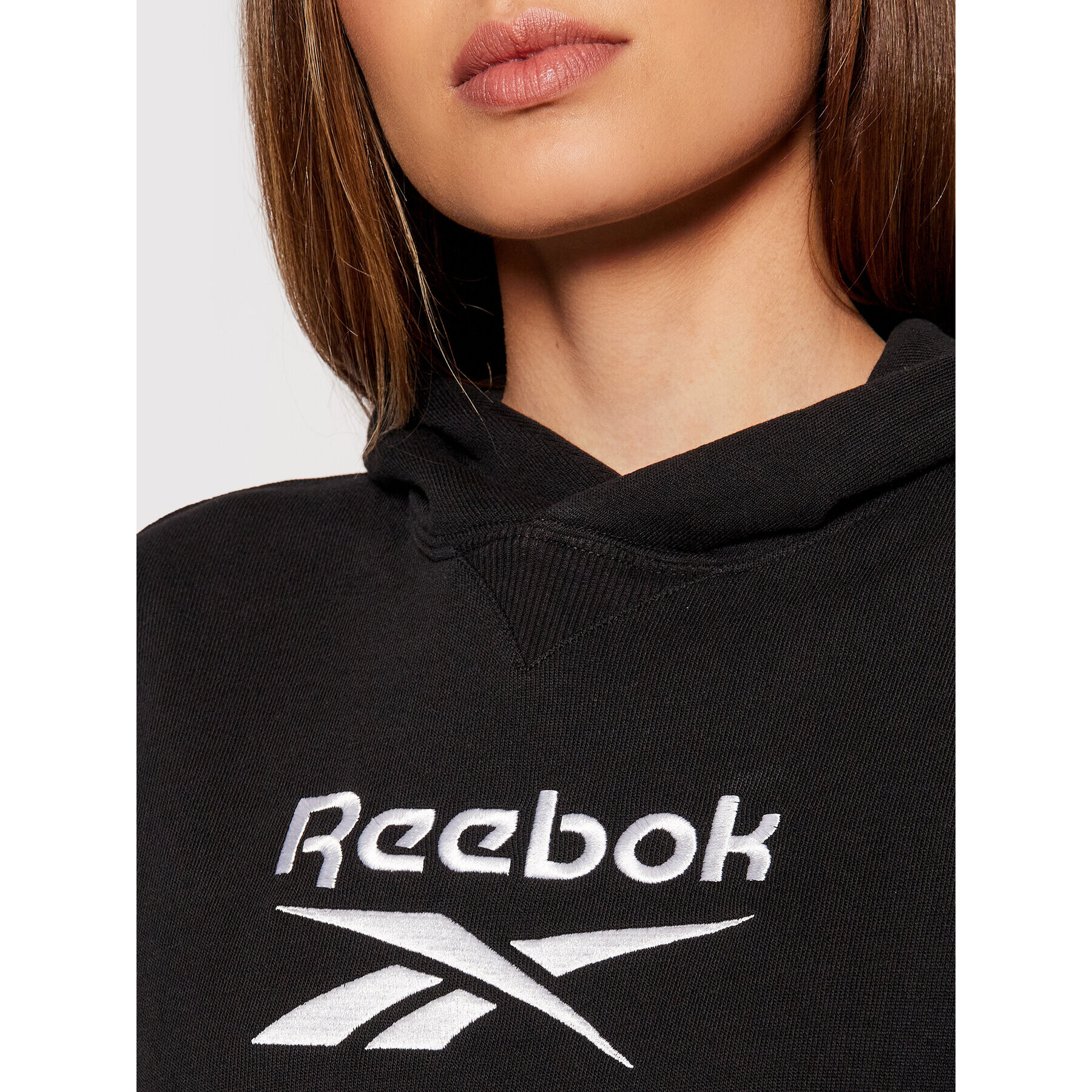 Reebok Bluză Classics Big Logo GS1736 Negru Oversize - Pled.ro