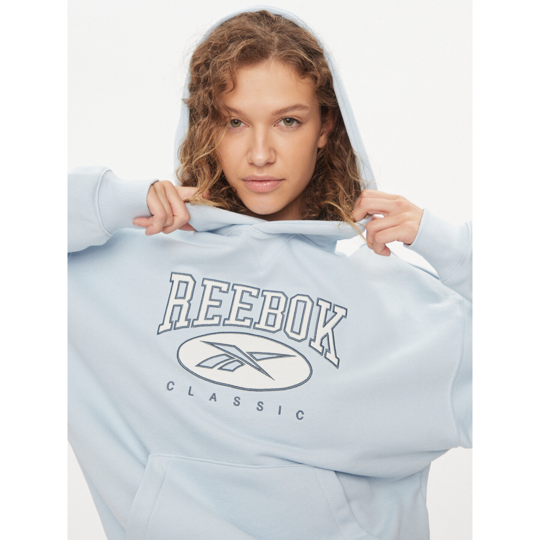 Reebok Bluză Classics Big Logo IL4635 Albastru Relaxed Fit - Pled.ro