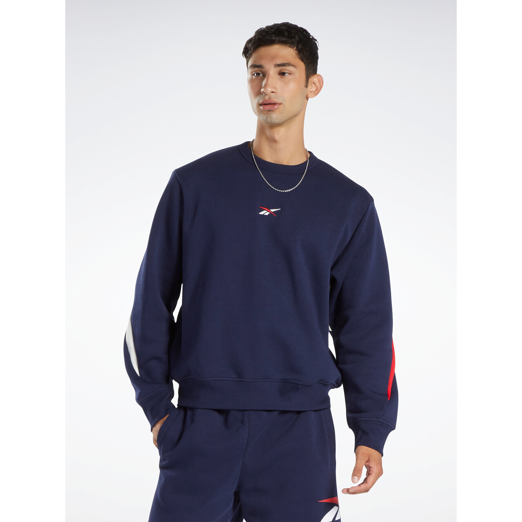 Reebok Bluză Classics Brand Proud Crew Sweatshirt HS7157 Bleumarin - Pled.ro