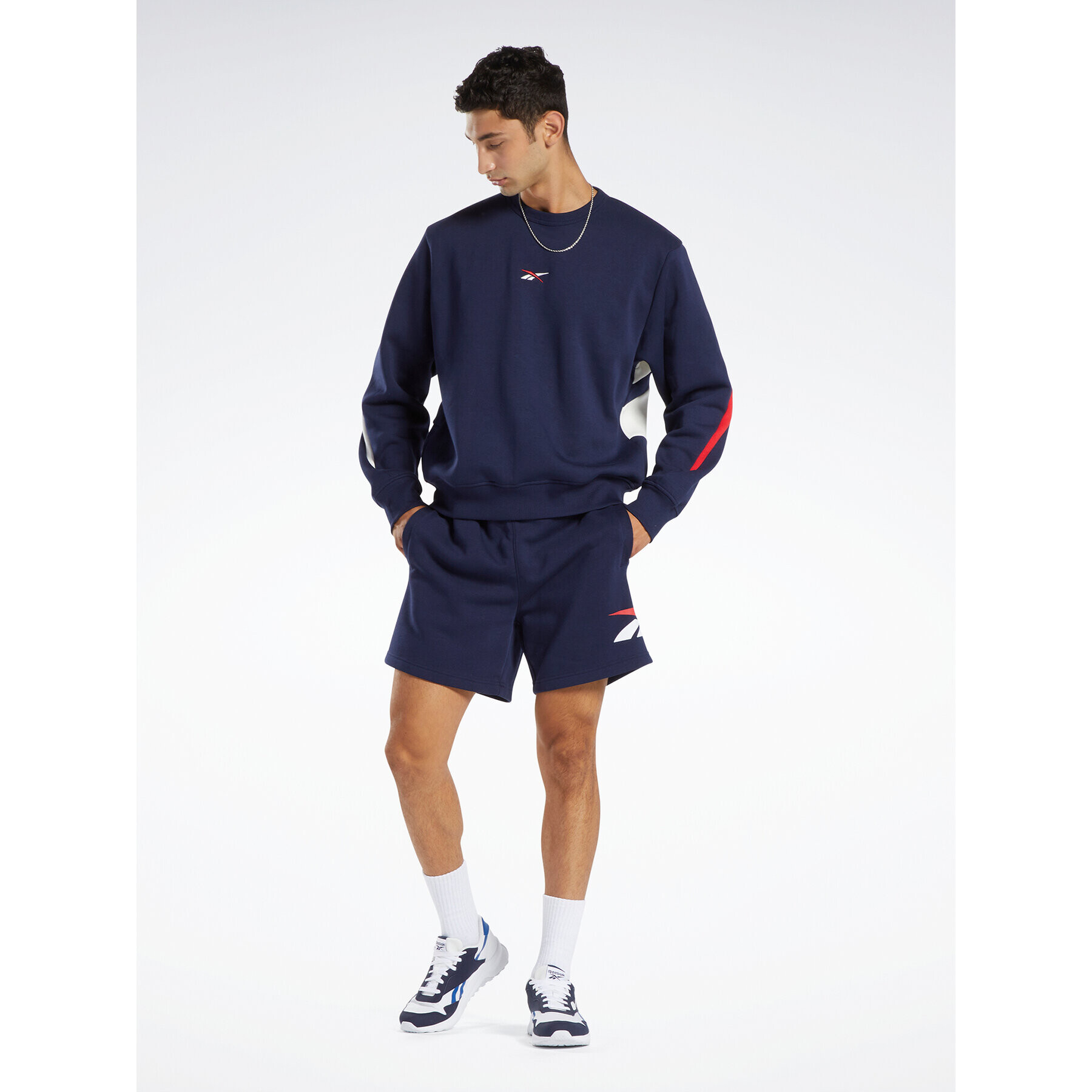 Reebok Bluză Classics Brand Proud Crew Sweatshirt HS7157 Bleumarin - Pled.ro