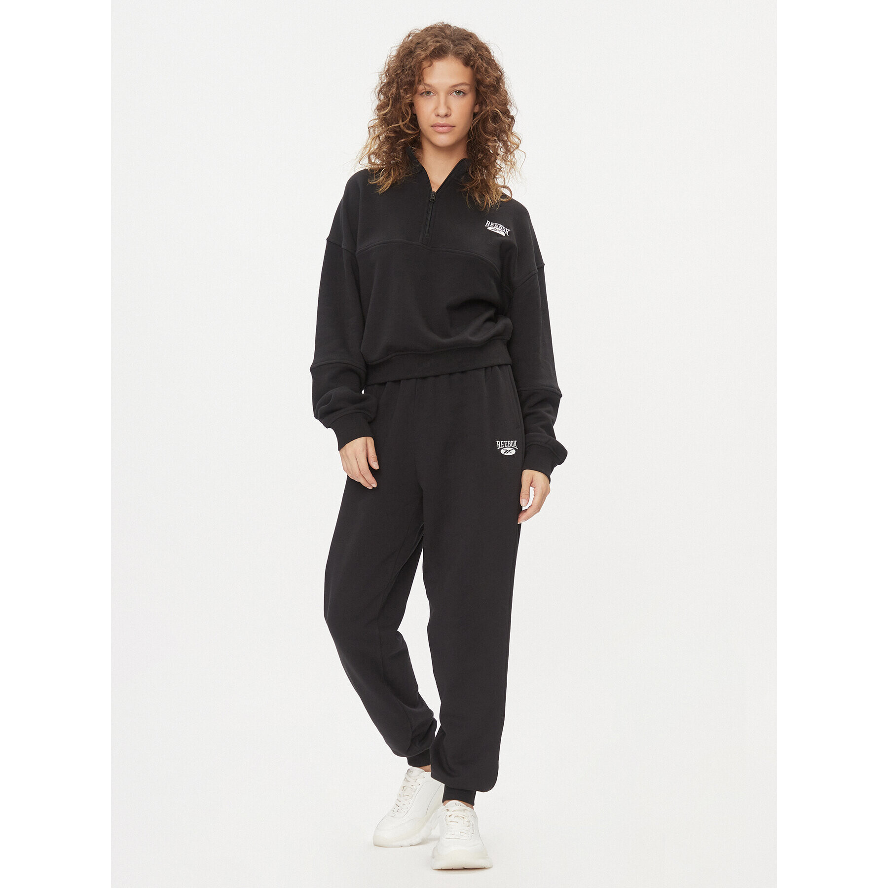 Reebok Bluză Classics Coverup IL4630 Negru Regular Fit - Pled.ro