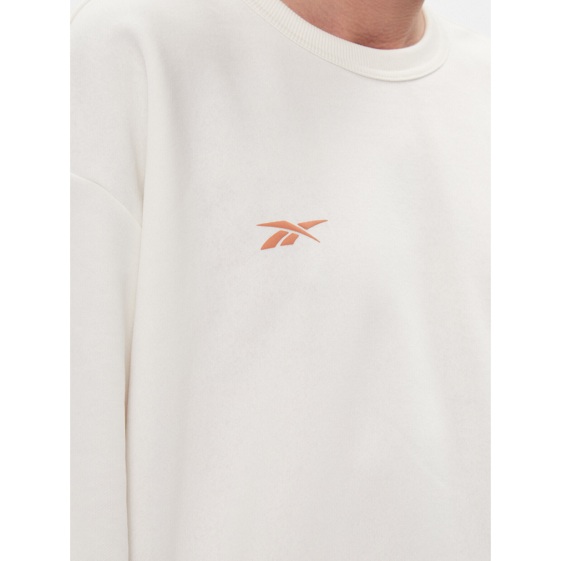 Reebok Bluză Classics Good Vibes Crew Sweatshirt HT6116 Écru - Pled.ro