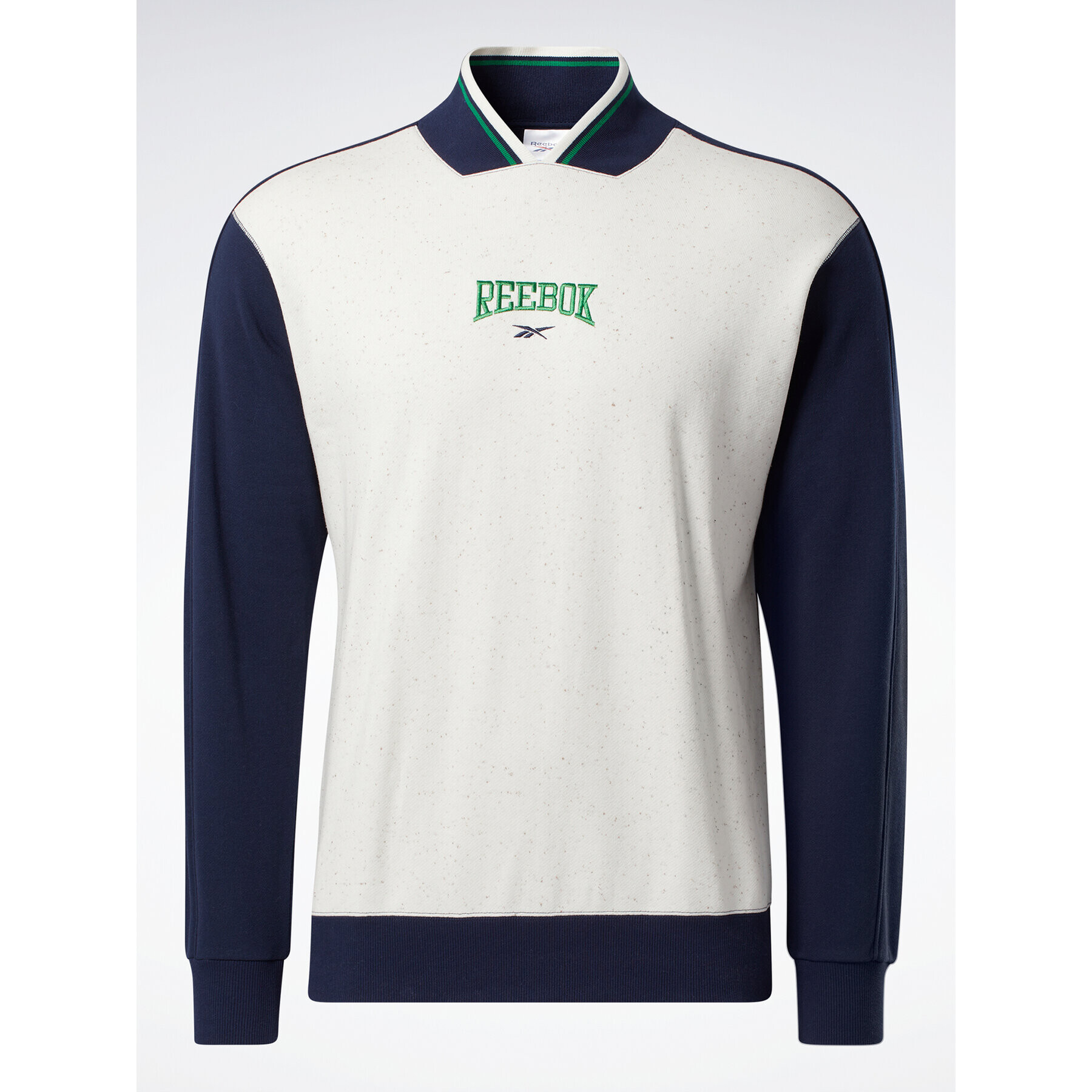 Reebok Bluză Classics Varsity Crew Sweatshirt HZ9805 Écru - Pled.ro