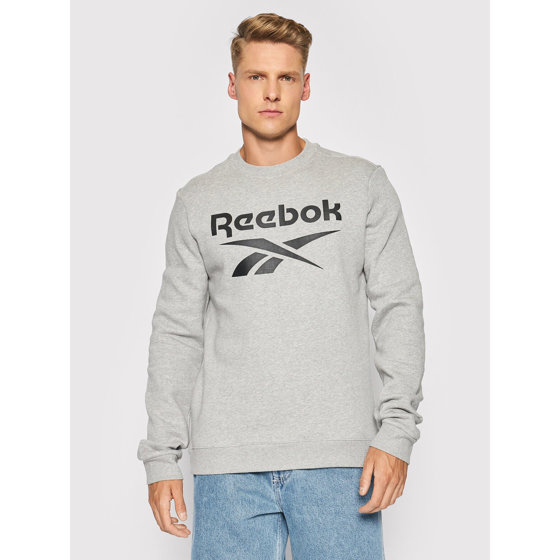 Reebok Bluză GS1619 Gri Regular Fit - Pled.ro