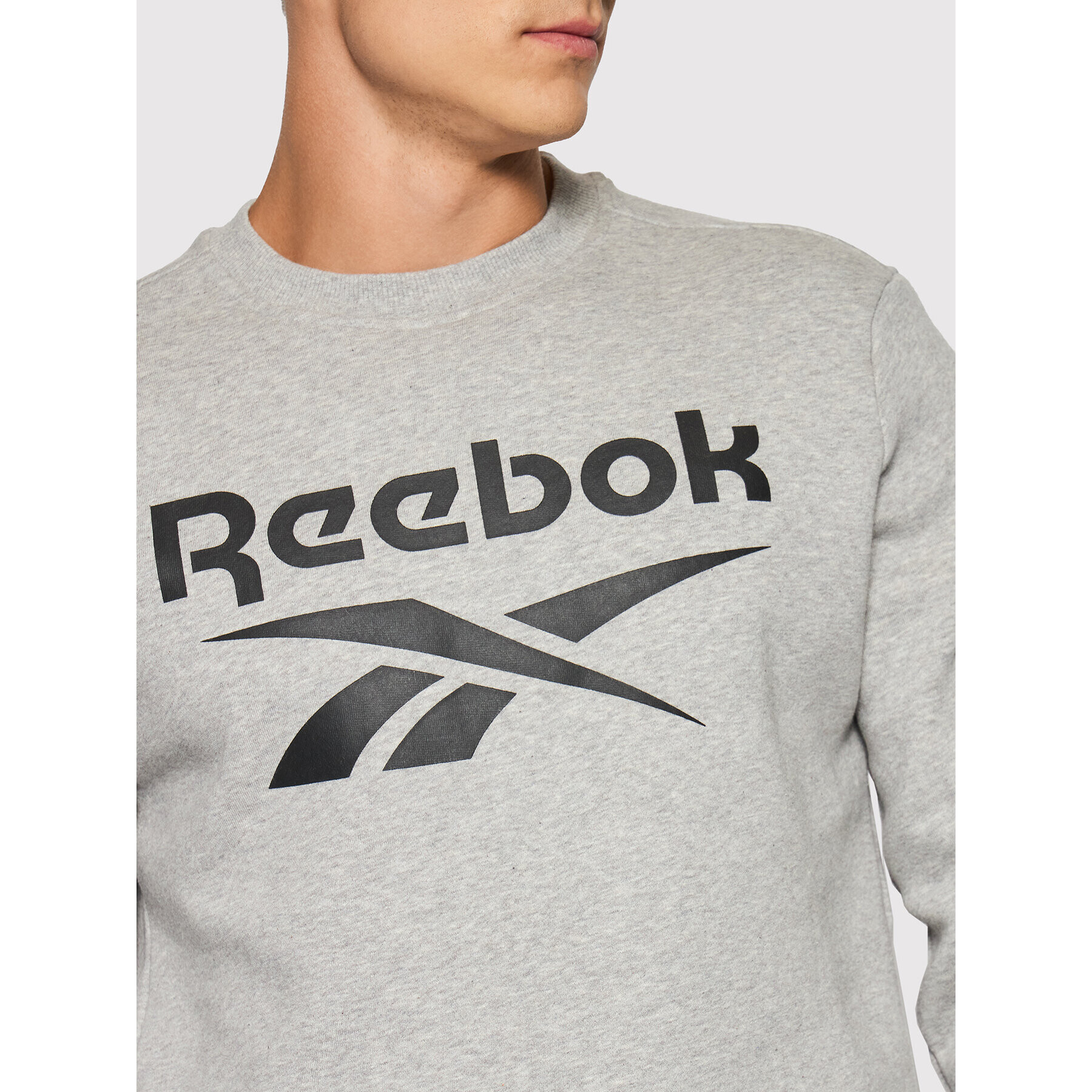 Reebok Bluză GS1619 Gri Regular Fit - Pled.ro