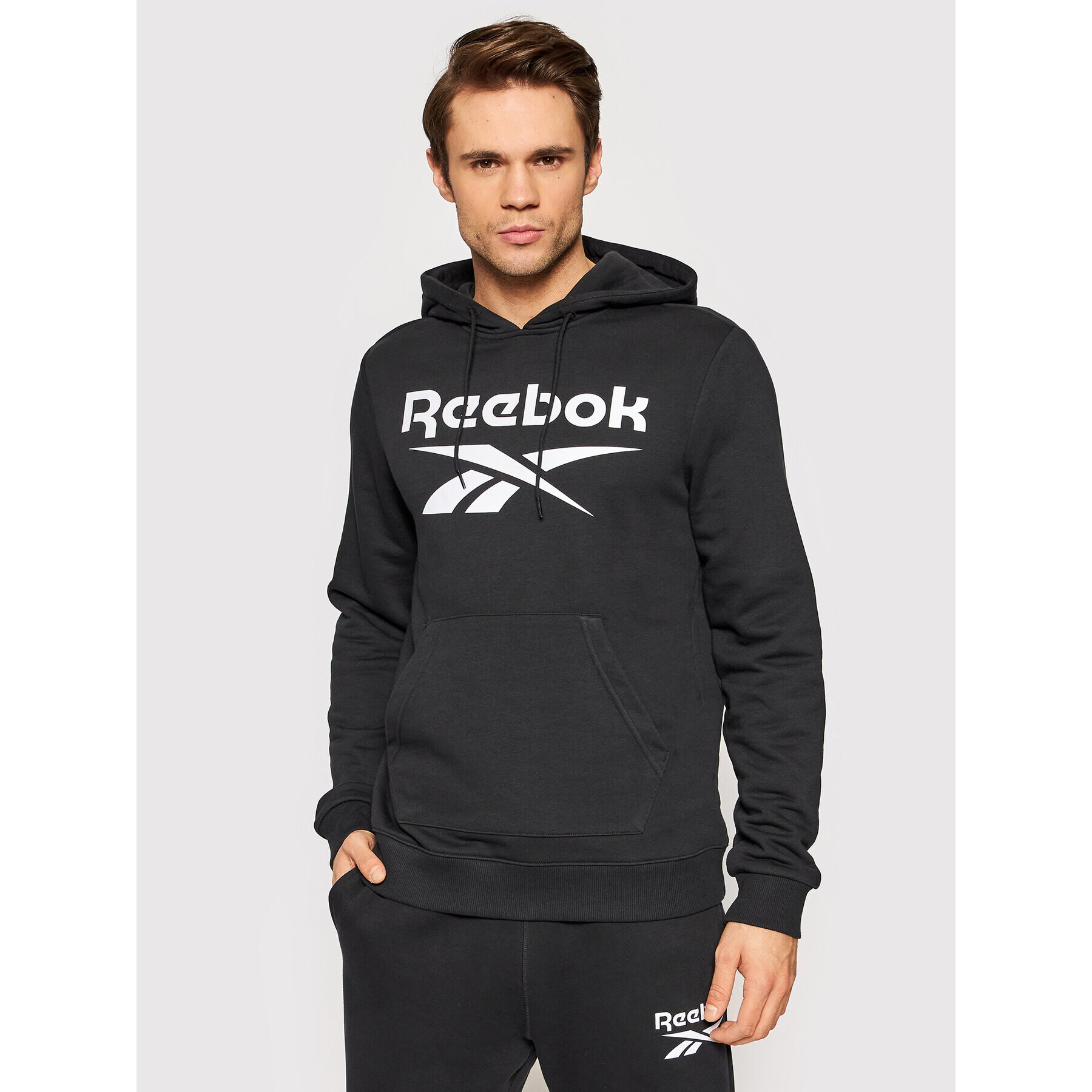 Reebok Bluză Identity Big Logo GL3168 Negru Regular Fit - Pled.ro