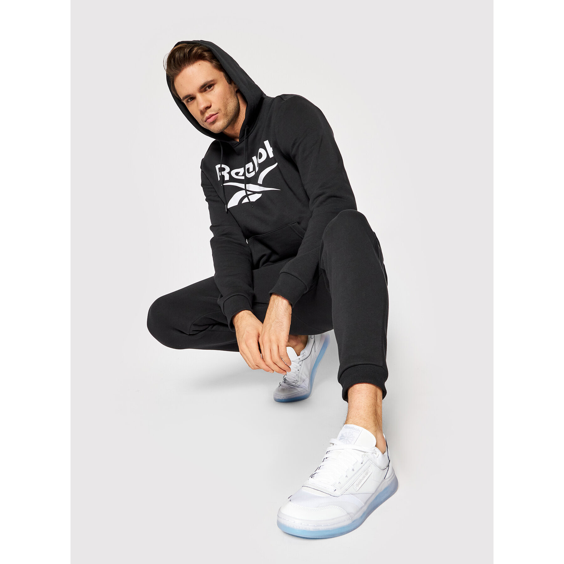 Reebok Bluză Identity Big Logo GL3168 Negru Regular Fit - Pled.ro