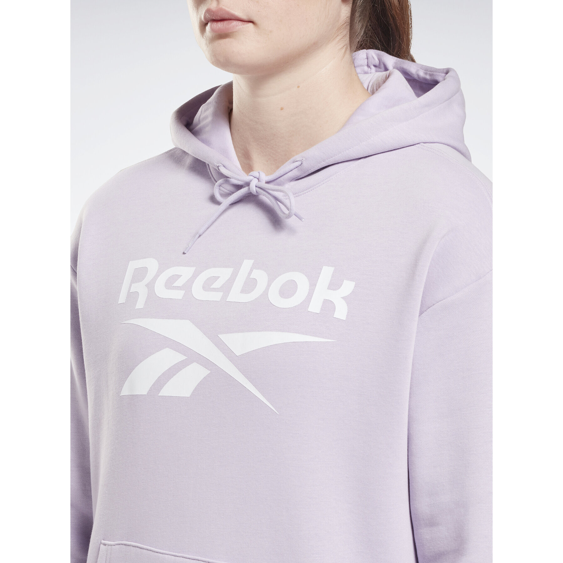 Reebok Bluză Identity Big Logo H54746 Violet Loose Fit - Pled.ro