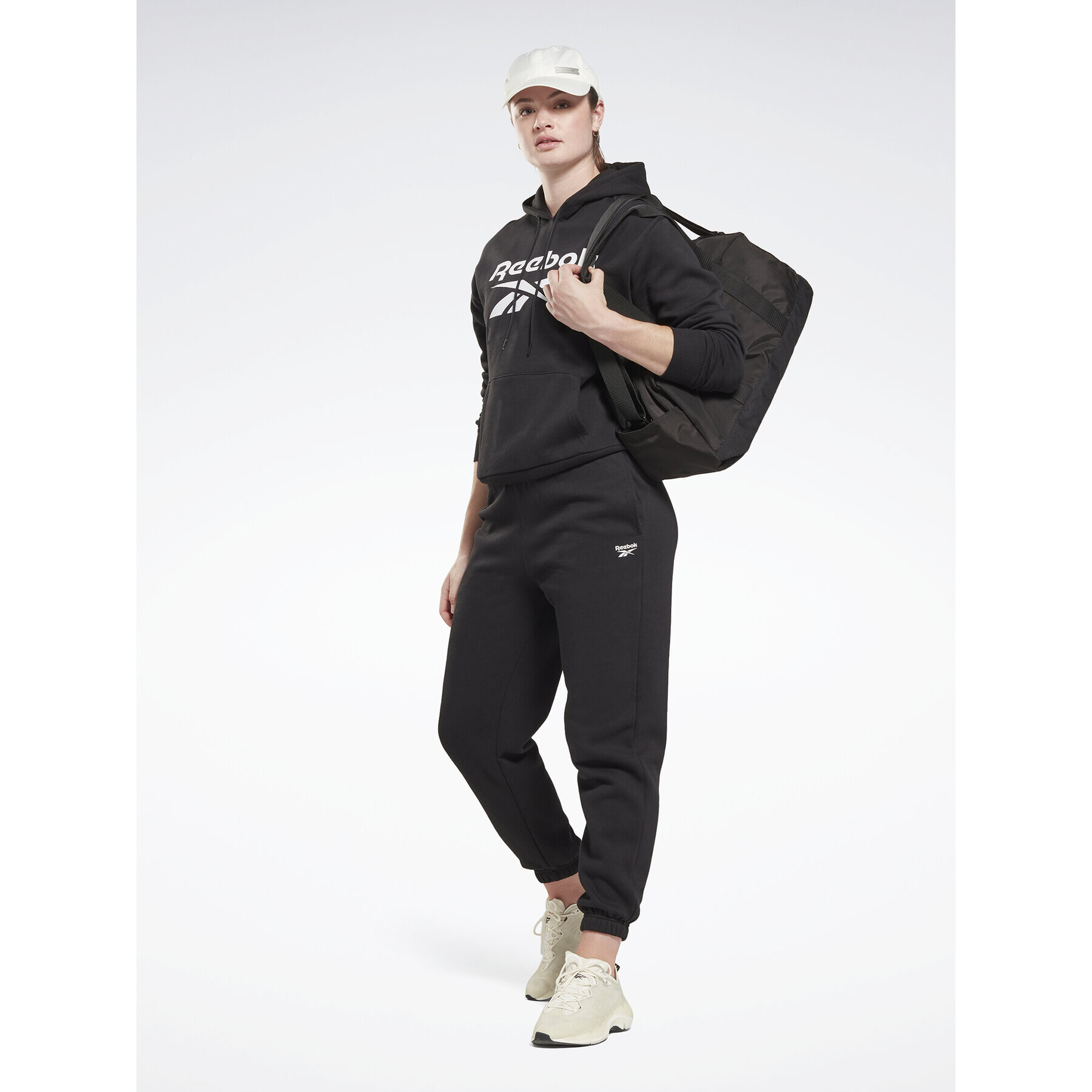 Reebok Bluză Identity Big Logo H54748 Negru Loose Fit - Pled.ro