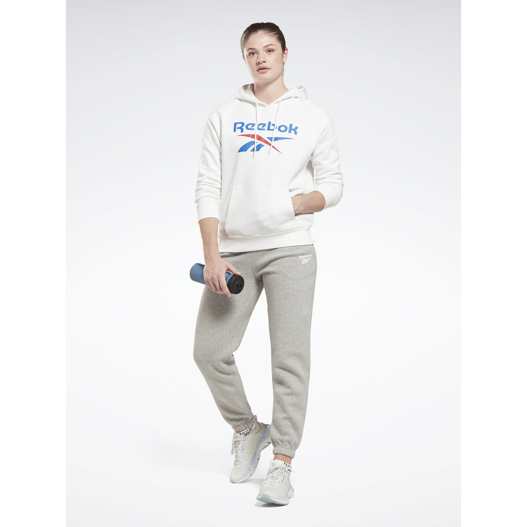 Reebok Bluză Identity Big Logo H54749 Alb Loose Fit - Pled.ro