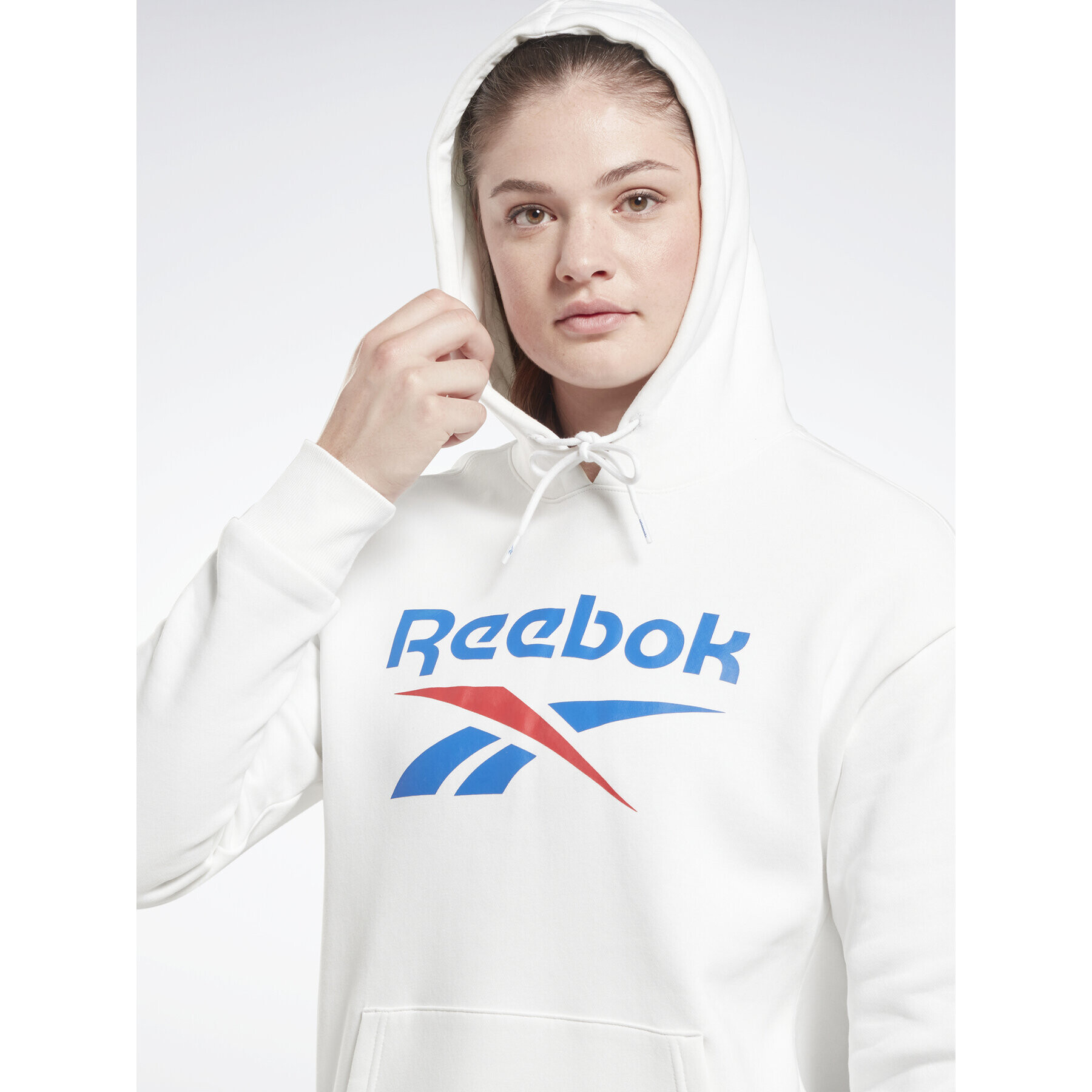 Reebok Bluză Identity Big Logo H54749 Alb Loose Fit - Pled.ro