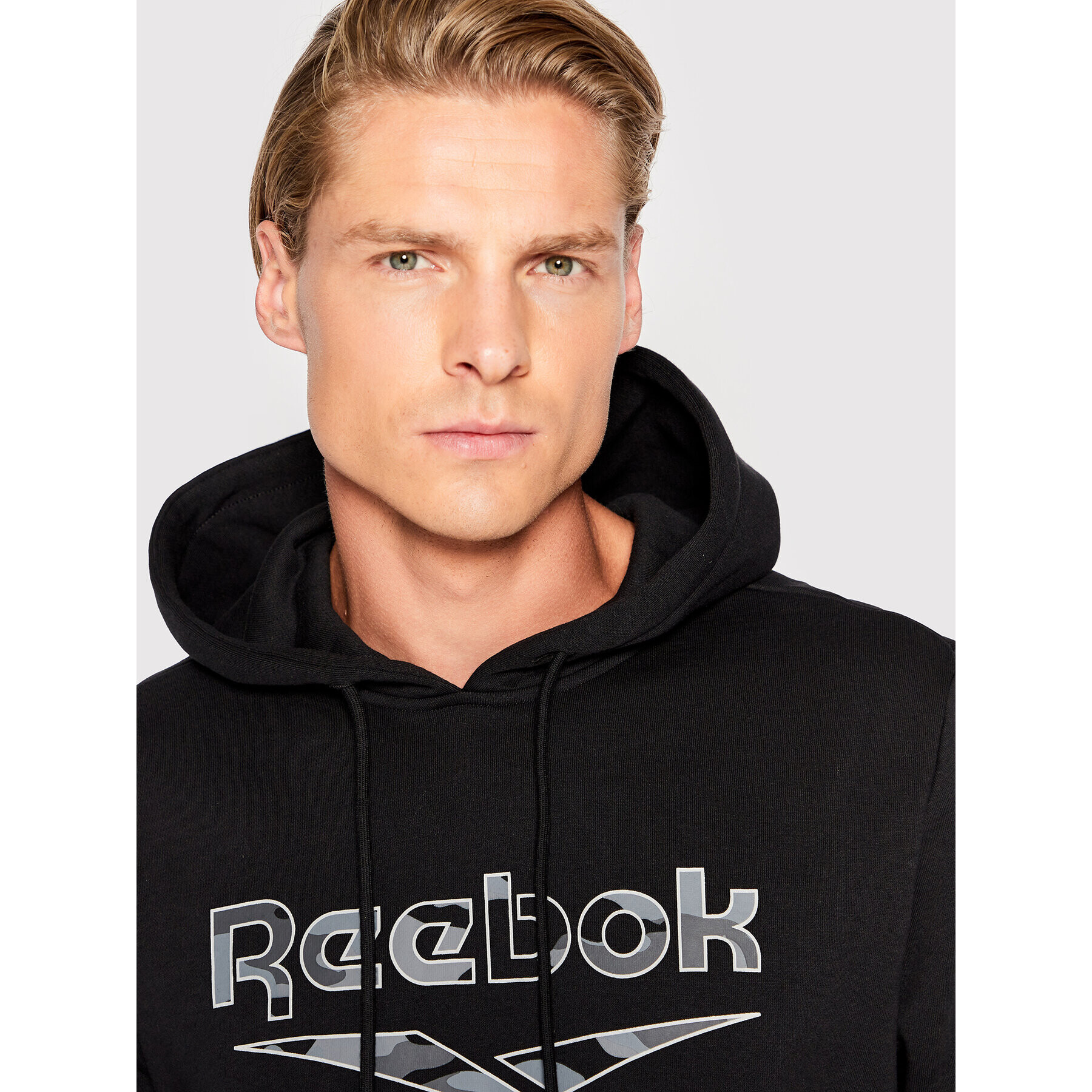 Reebok Bluză Identity Big Logo HE8174 Negru Regular Fit - Pled.ro