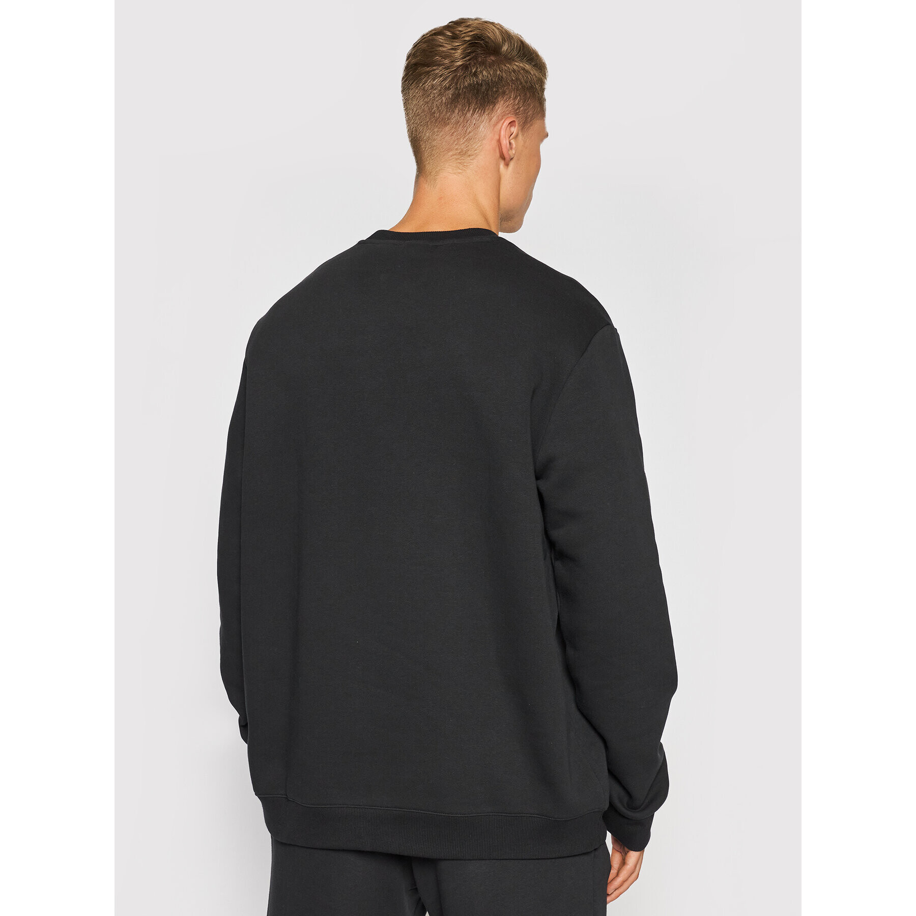 Reebok Bluză Identity Fleece Crew GR9199 Negru Regular Fit - Pled.ro