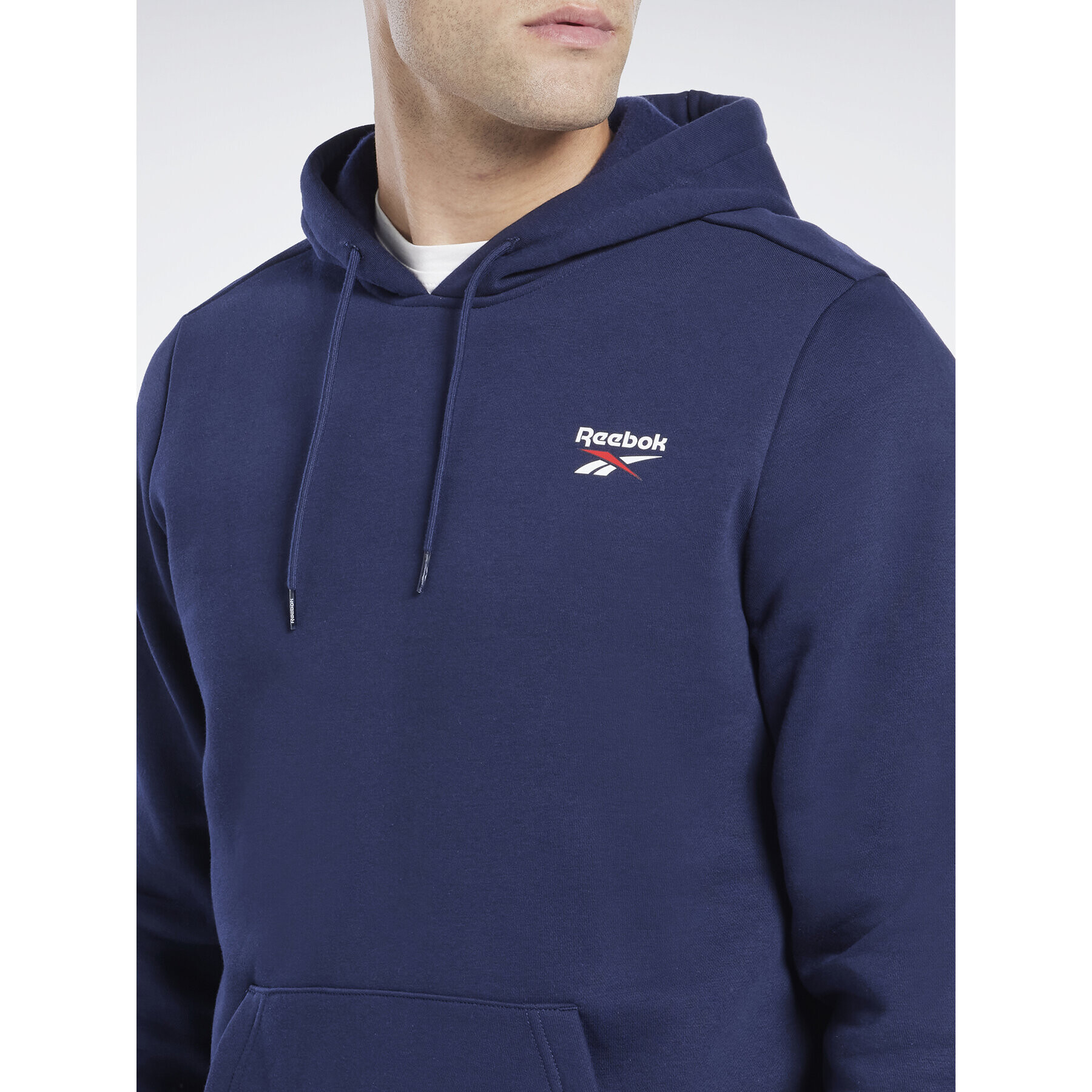 Reebok Bluză Identity Fleece Over-the-Head Hoodie IB2994 Albastru - Pled.ro