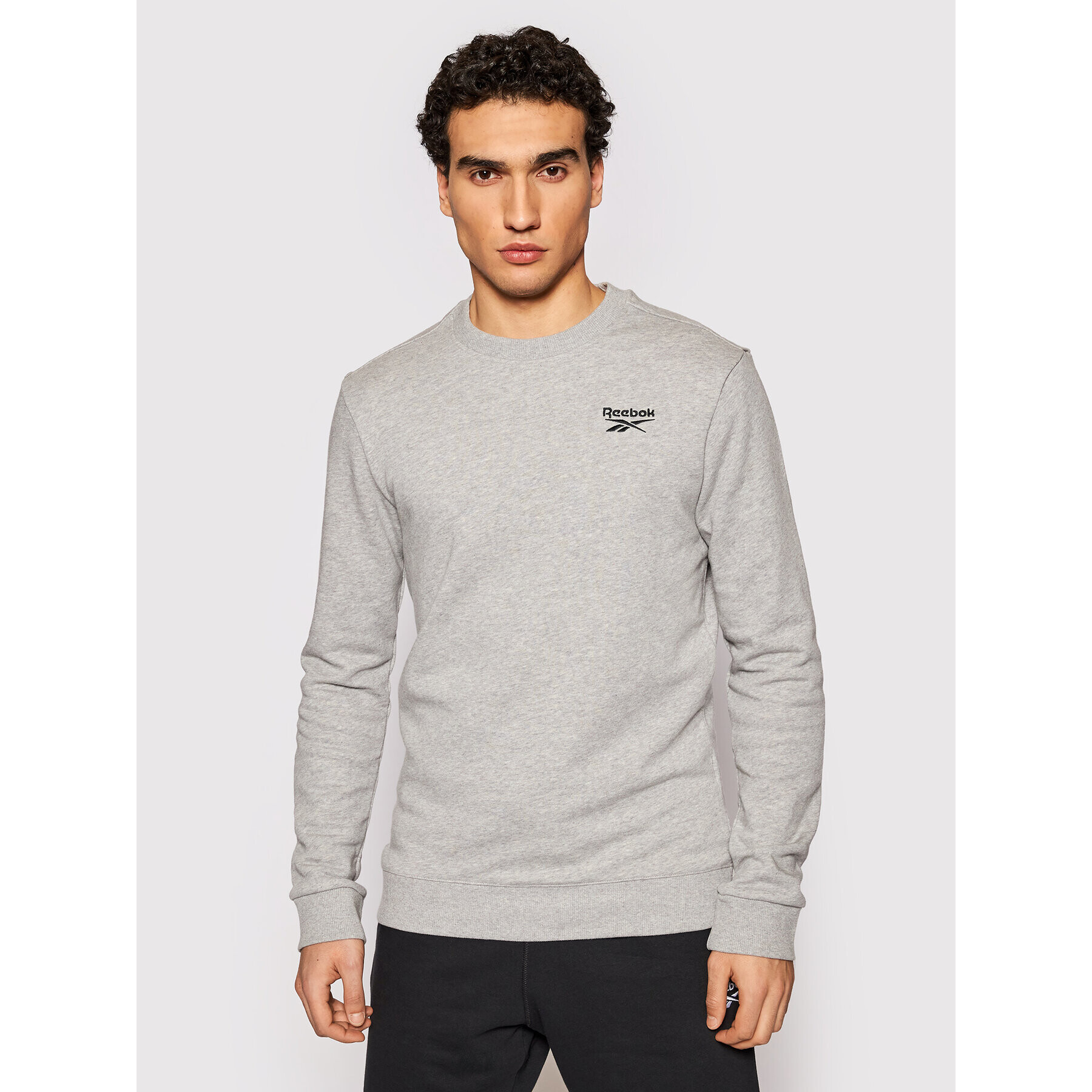 Reebok Bluză Identity GJ0550 Gri Regular Fit - Pled.ro