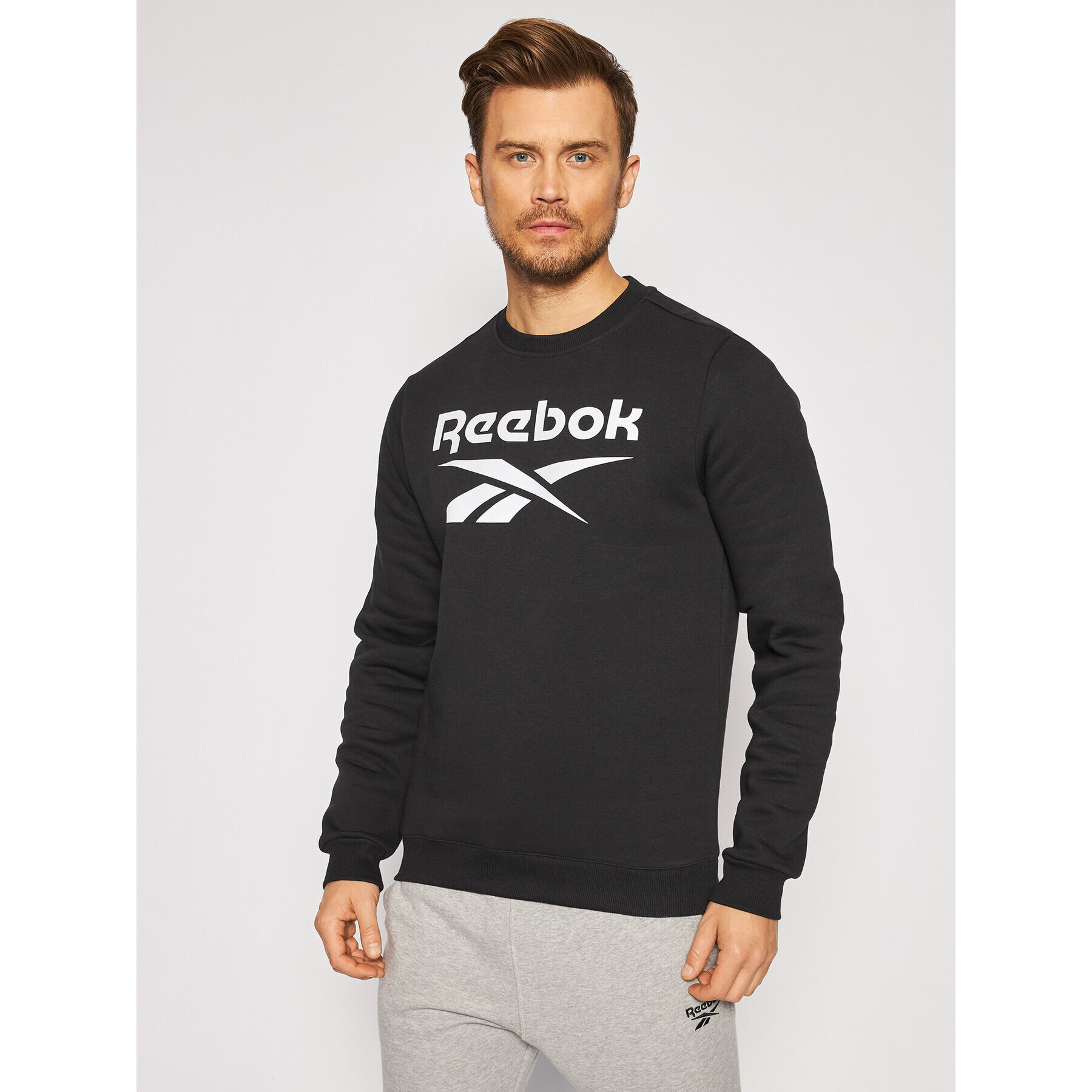 Reebok Bluză Identity GR1654 Negru Regular Fit - Pled.ro