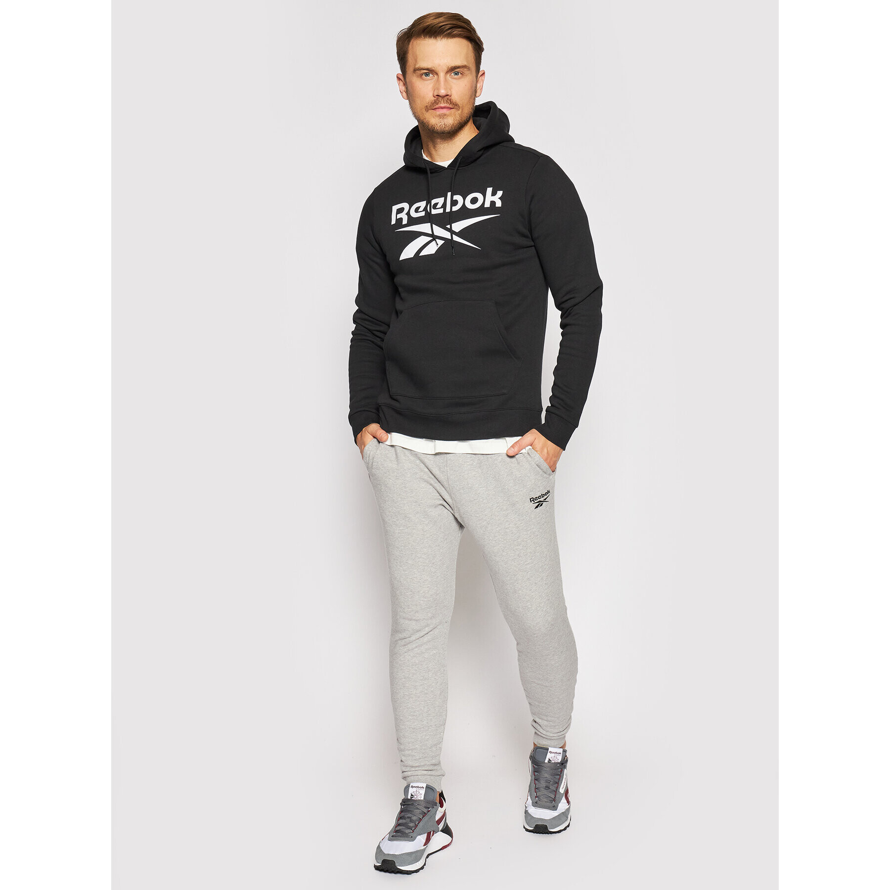 Reebok Bluză Identity GR1658 Negru Regular Fit - Pled.ro