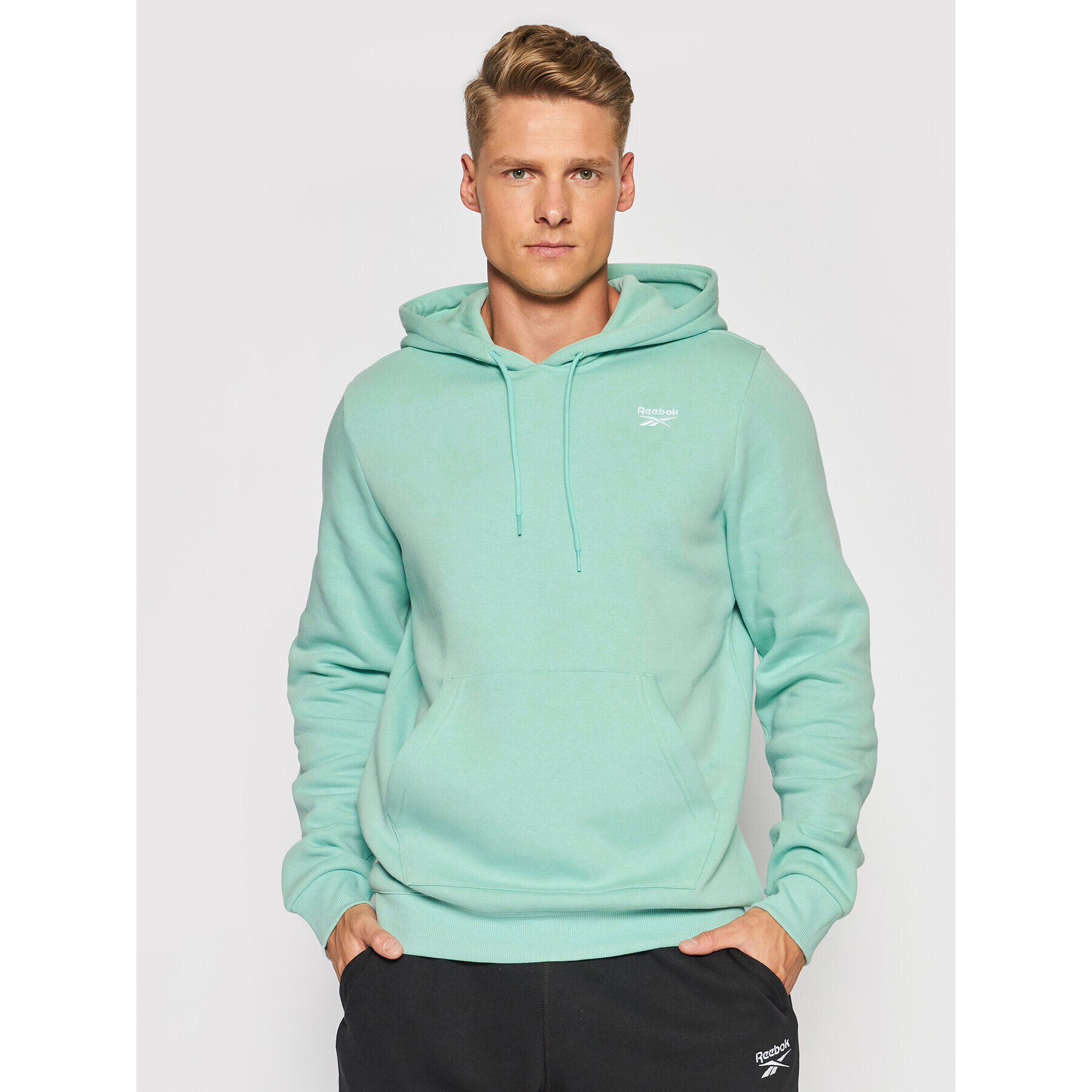 Reebok Bluză Identity GR9190 Verde Regular Fit - Pled.ro