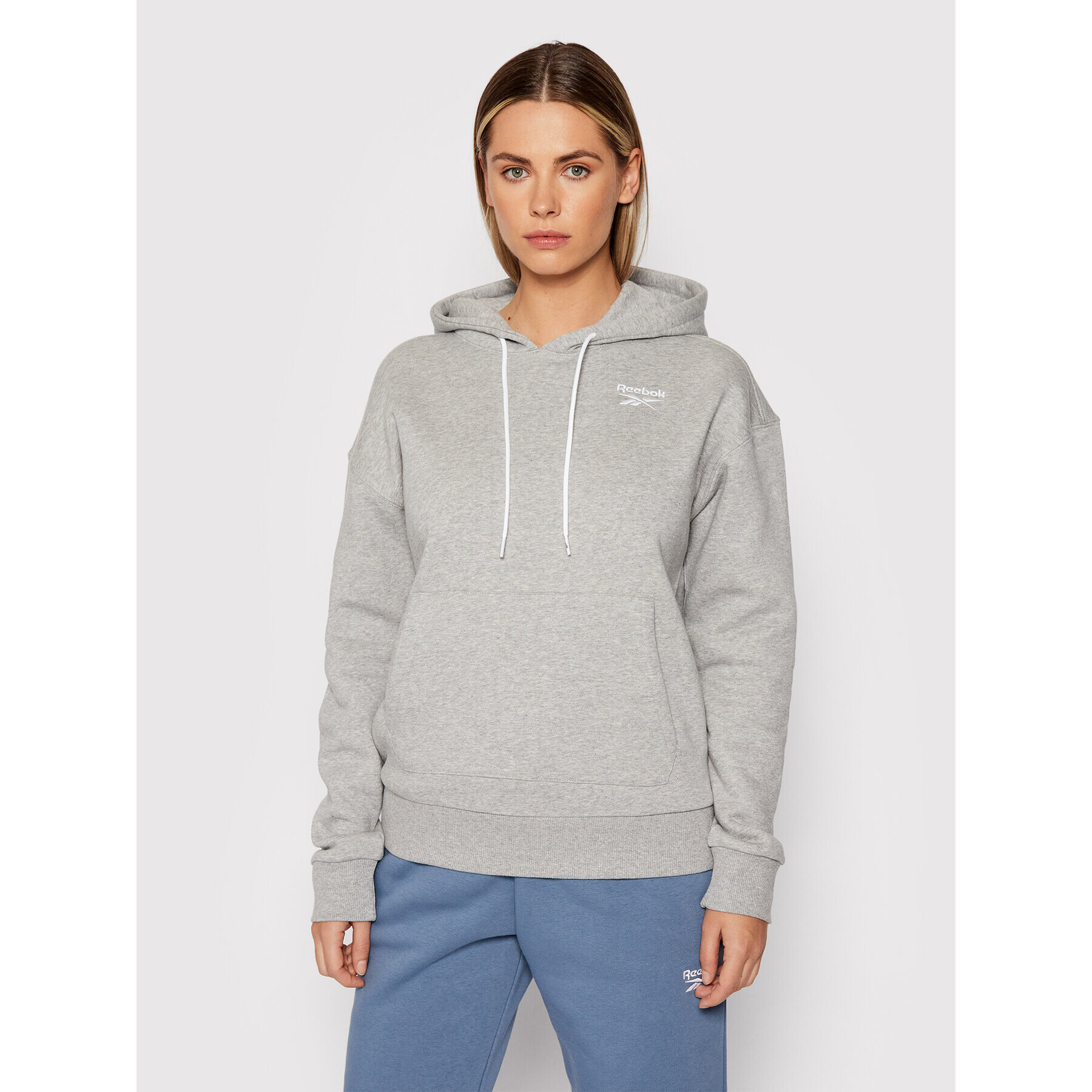 Reebok Bluză Identity GS9370 Gri Oversize - Pled.ro