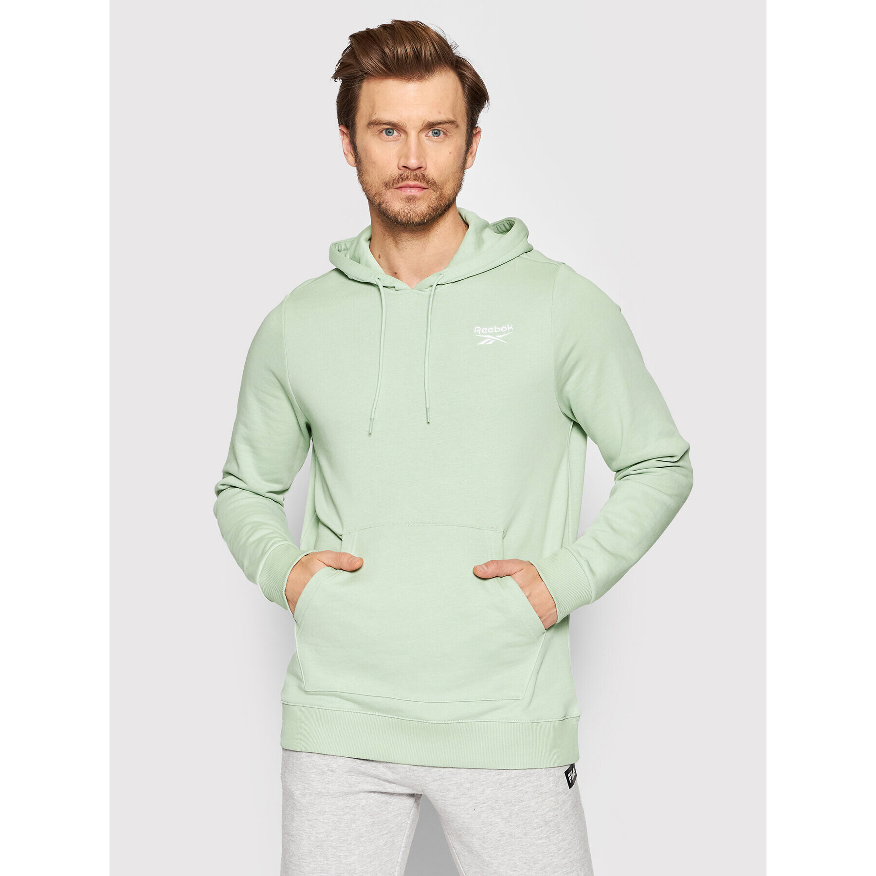 Reebok Bluză Identity H54486 Verde Regular Fit - Pled.ro