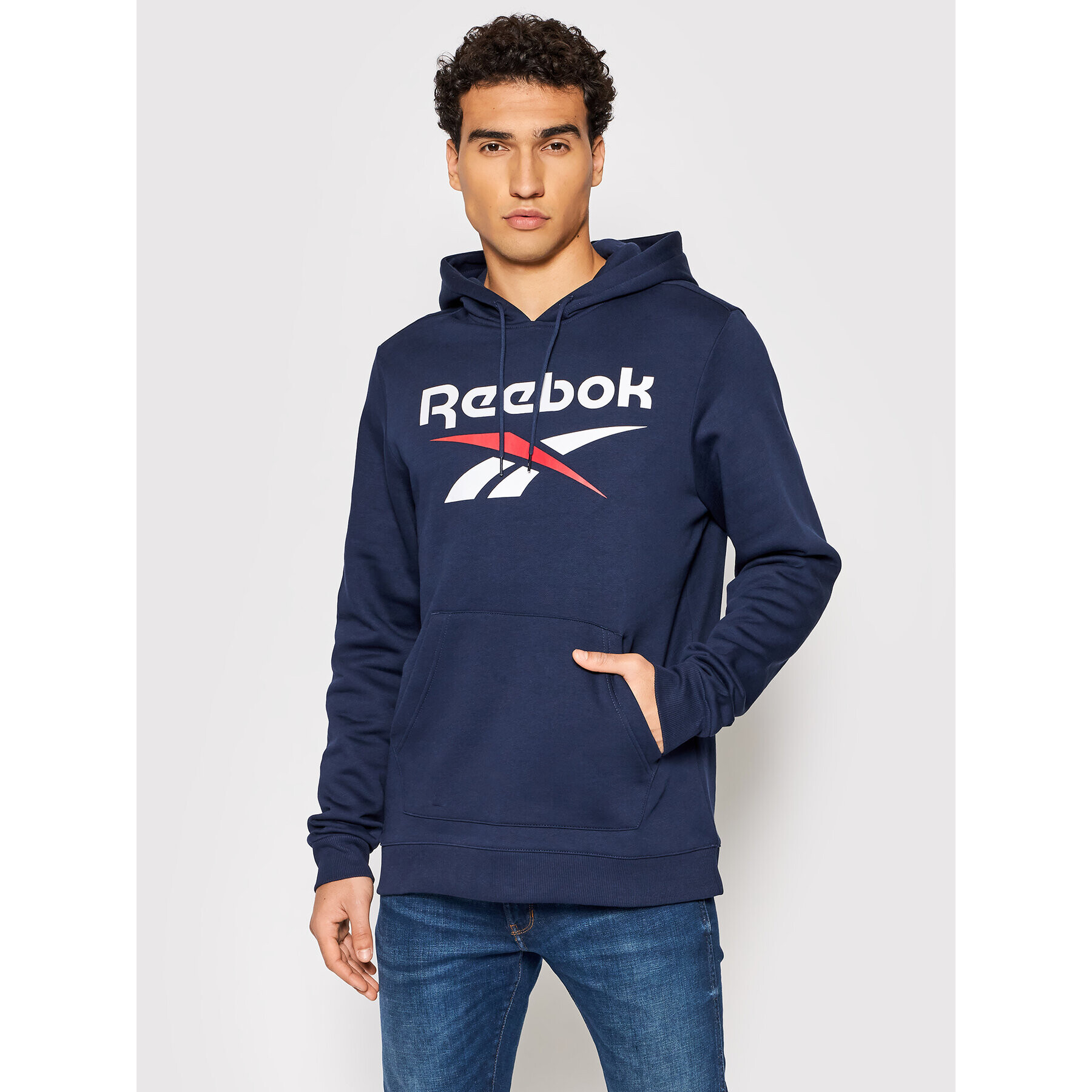 Reebok Bluză Identity HF9648 Bleumarin Regular Fit - Pled.ro