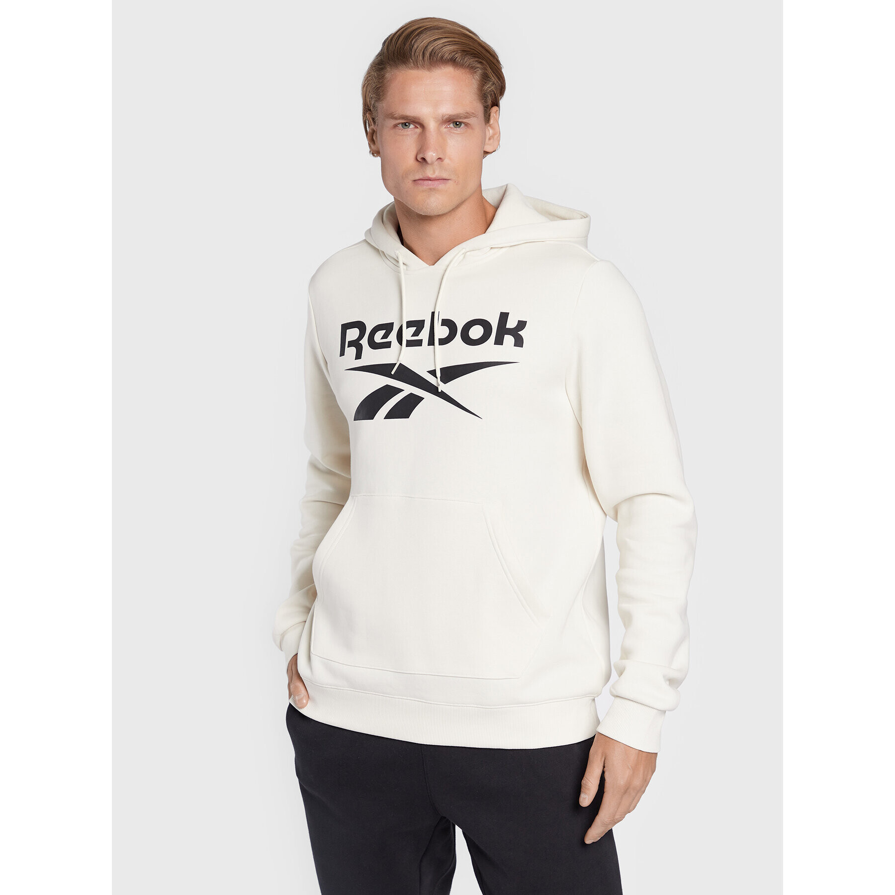 Reebok Bluză Identity HI0647 Bej Regular Fit - Pled.ro