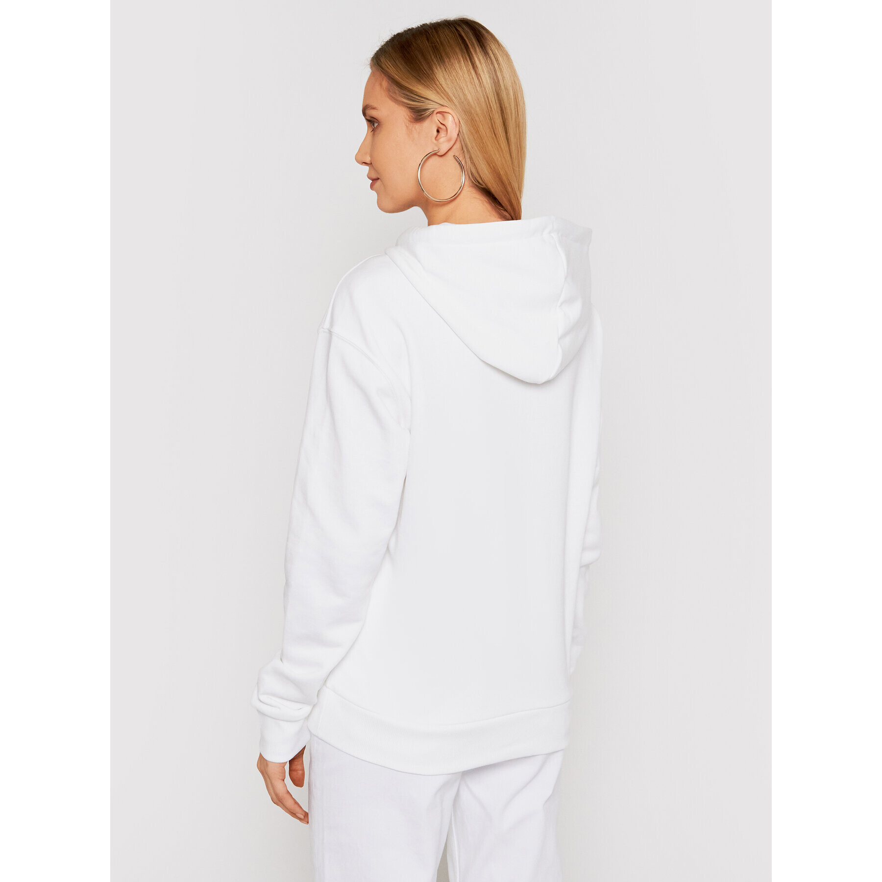 Reebok Bluză Identity Logo GI6700 Alb Oversize - Pled.ro