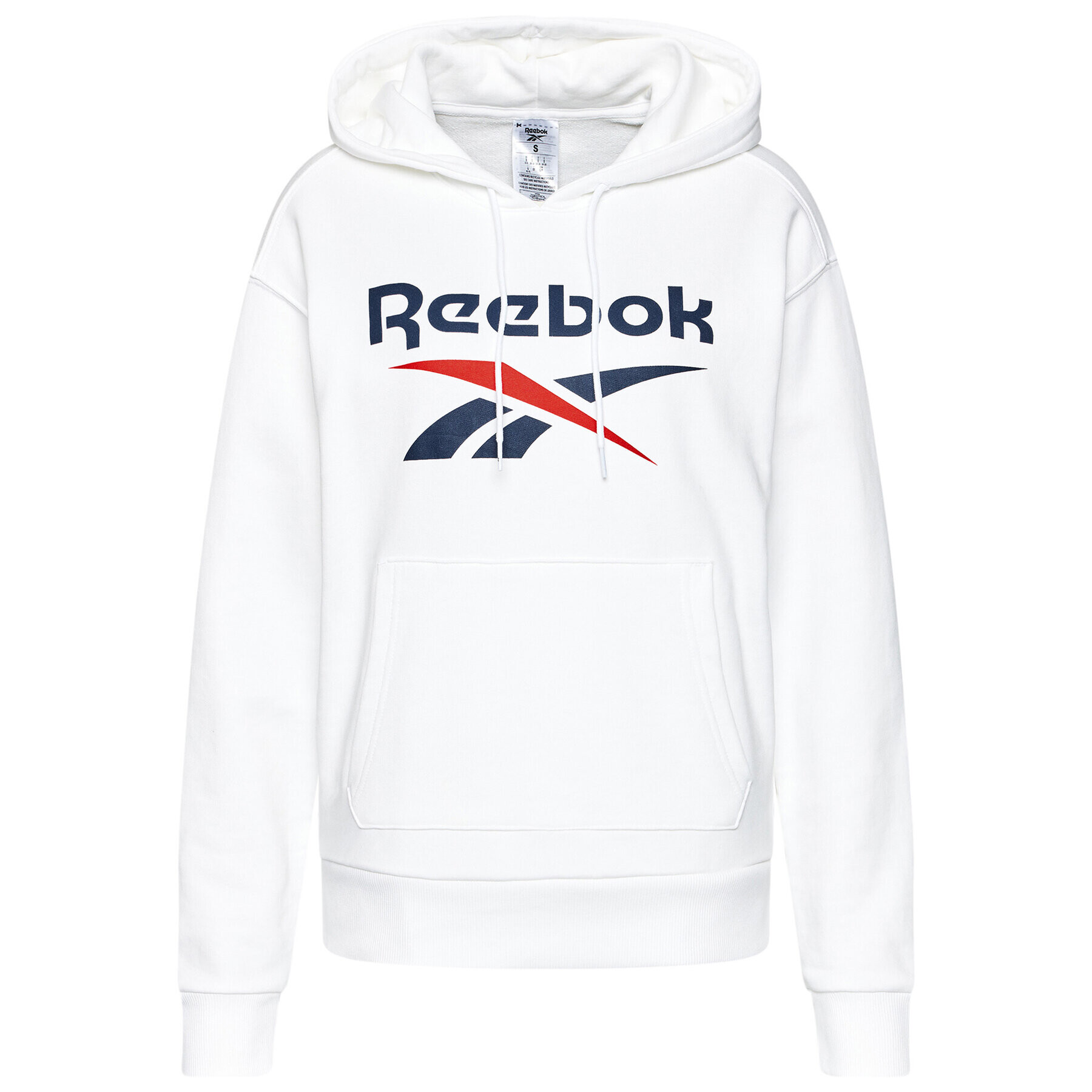 Reebok Bluză Identity Logo GI6700 Alb Oversize - Pled.ro