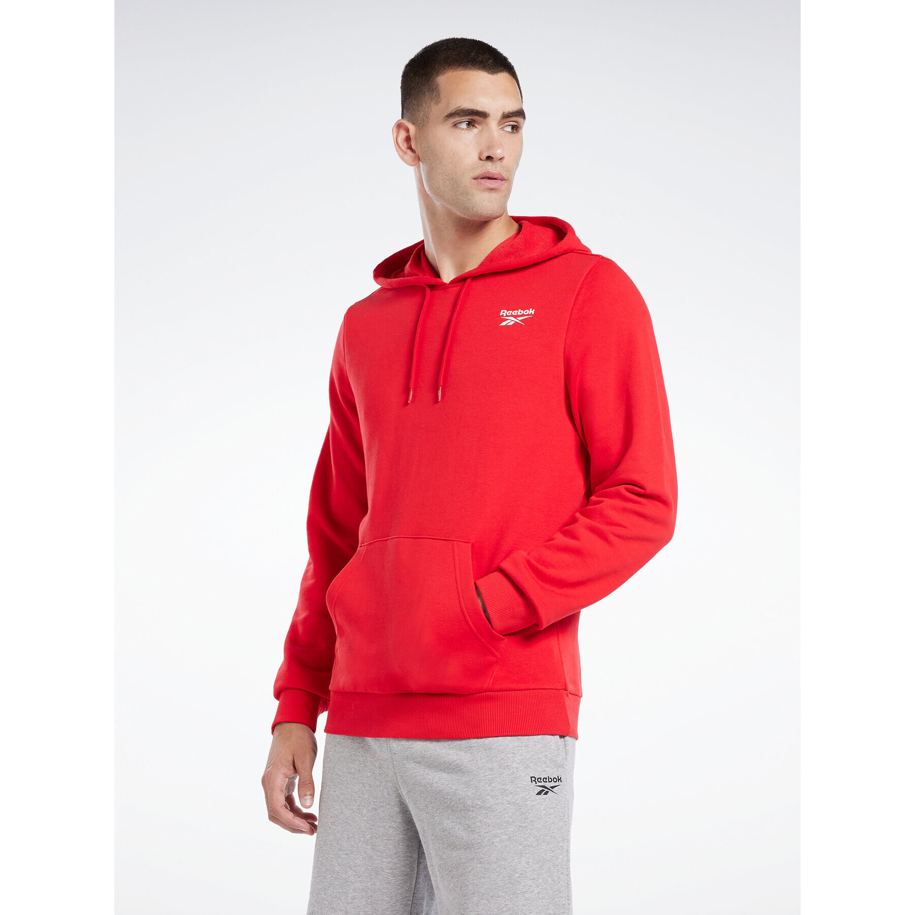 Reebok Bluză Identity Logo HA9276 Roșu Regular Fit - Pled.ro