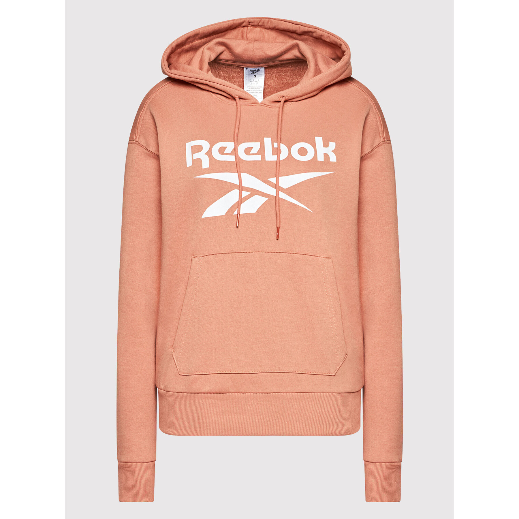 Reebok Bluză Identity Logo HB2293 Roz Oversize - Pled.ro