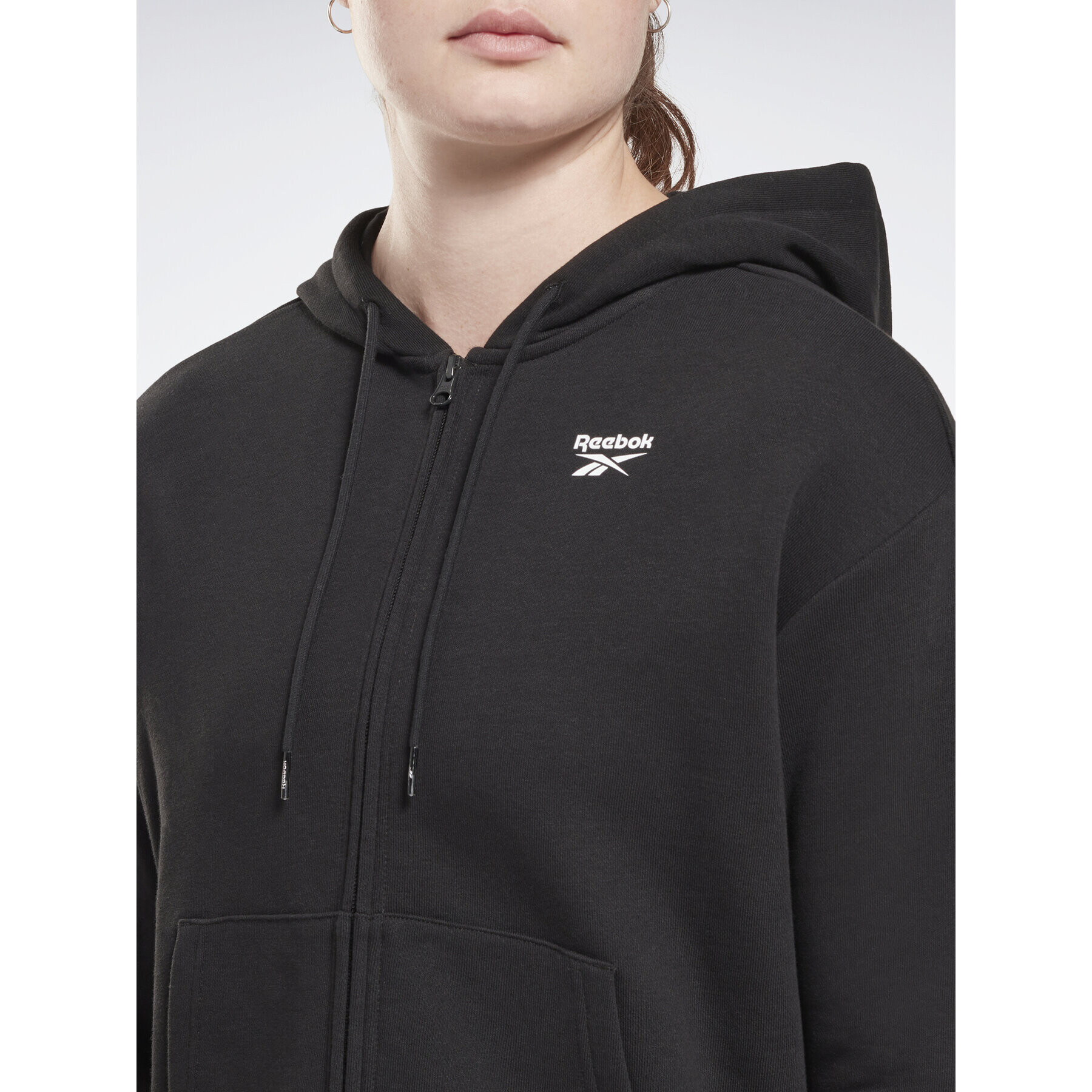 Reebok Bluză Identity Small Logo H54754 Negru Regular Fit - Pled.ro