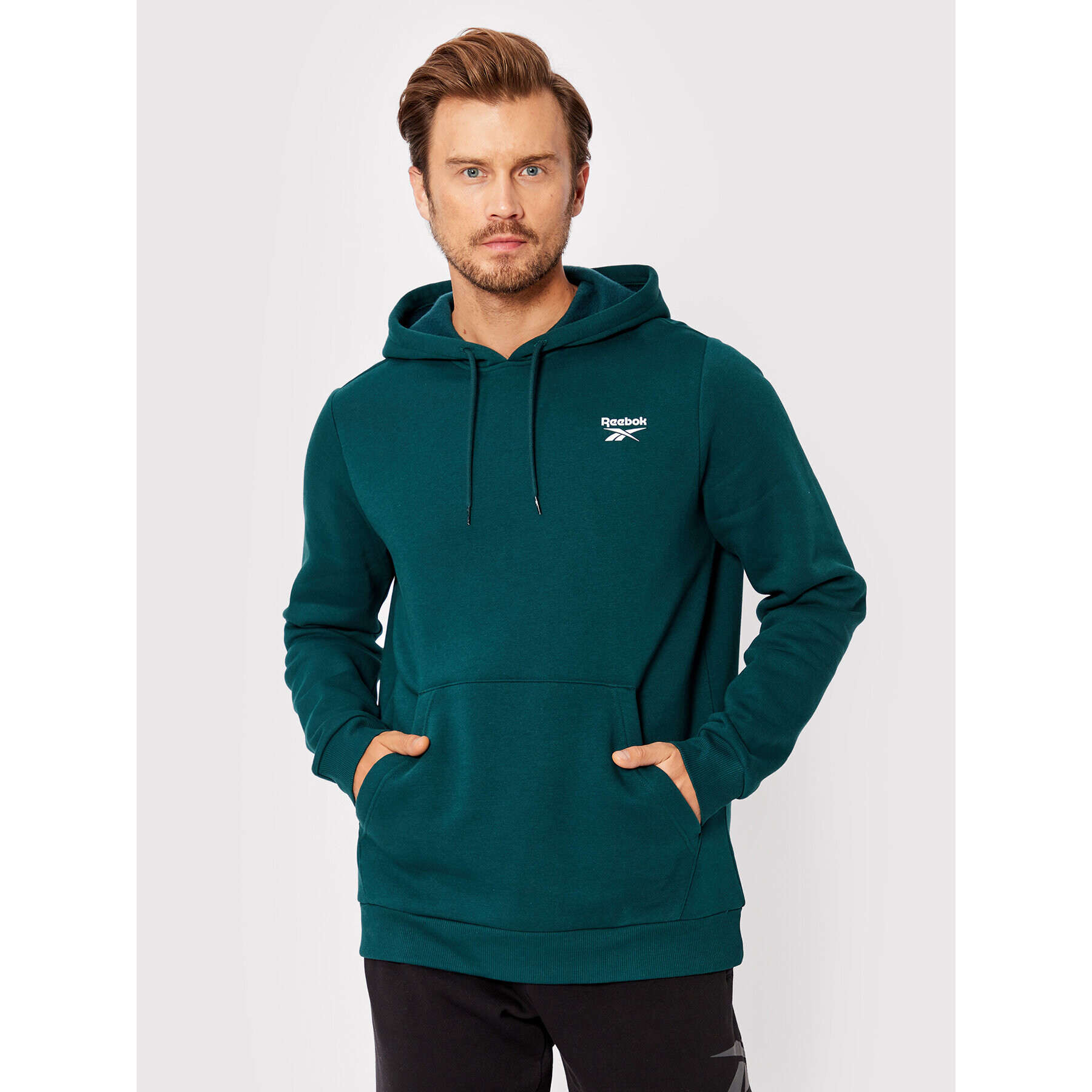 Reebok Bluză Identity HJ9939 Verde Regular Fit - Pled.ro