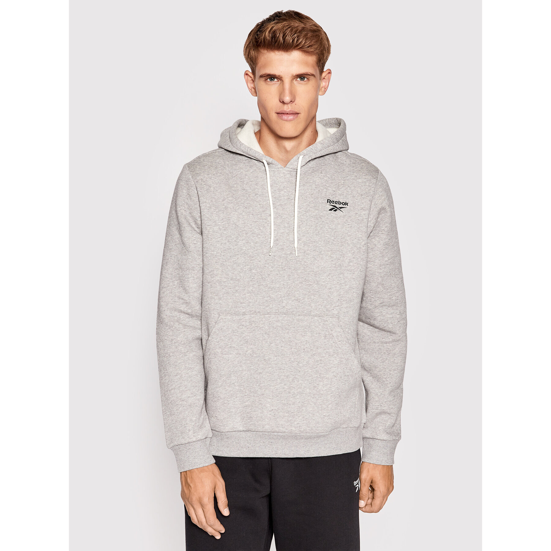 Reebok Bluză Identity HS7115 Gri Regular Fit - Pled.ro