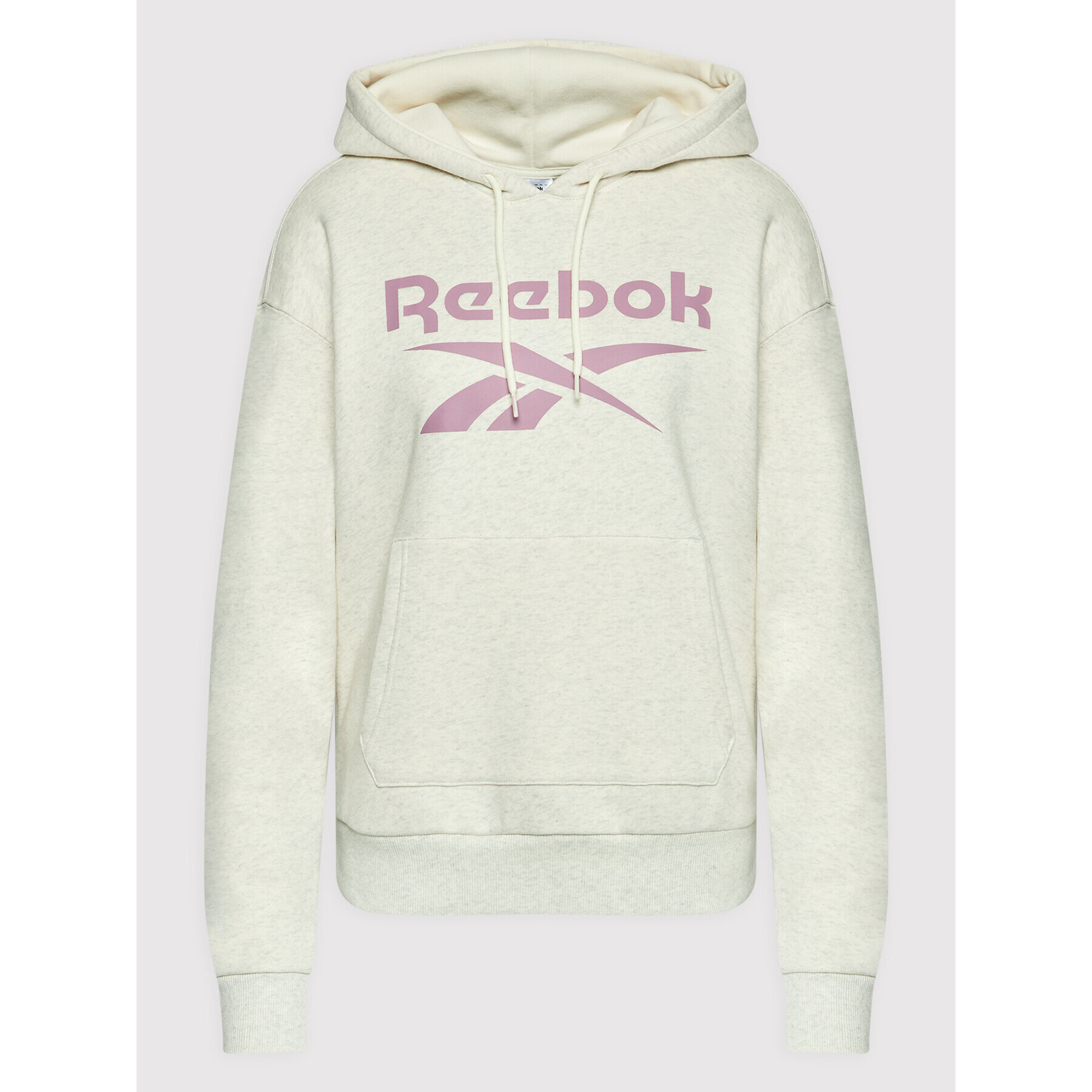 Reebok Bluză Identity Logo HK6813 Bej Oversize - Pled.ro