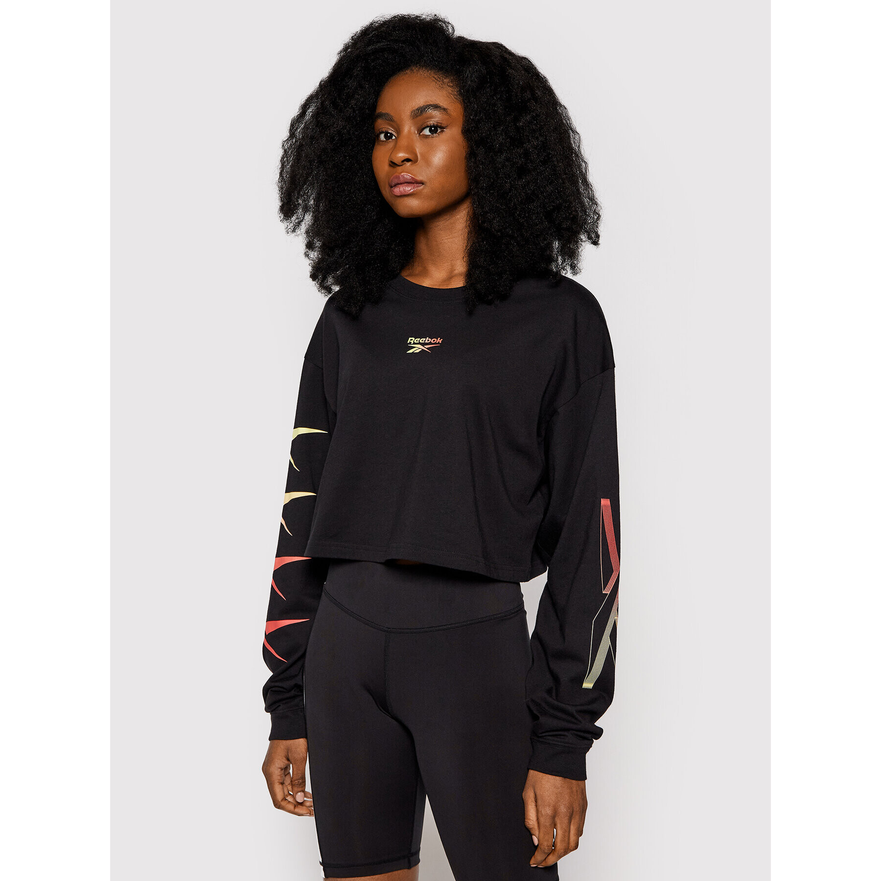 Reebok Classic Reebok Bluză Cl Gr Festival GP1149 Negru Oversize - Pled.ro