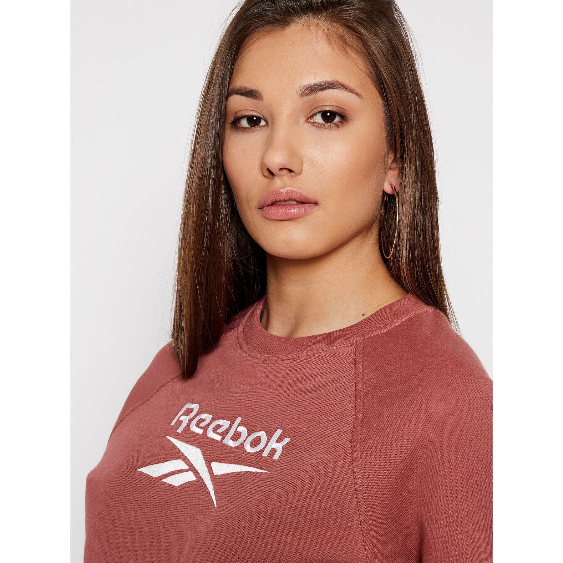 Reebok Classic Reebok Bluză Classics Big Vector GP2166 Roz Regular Fit - Pled.ro