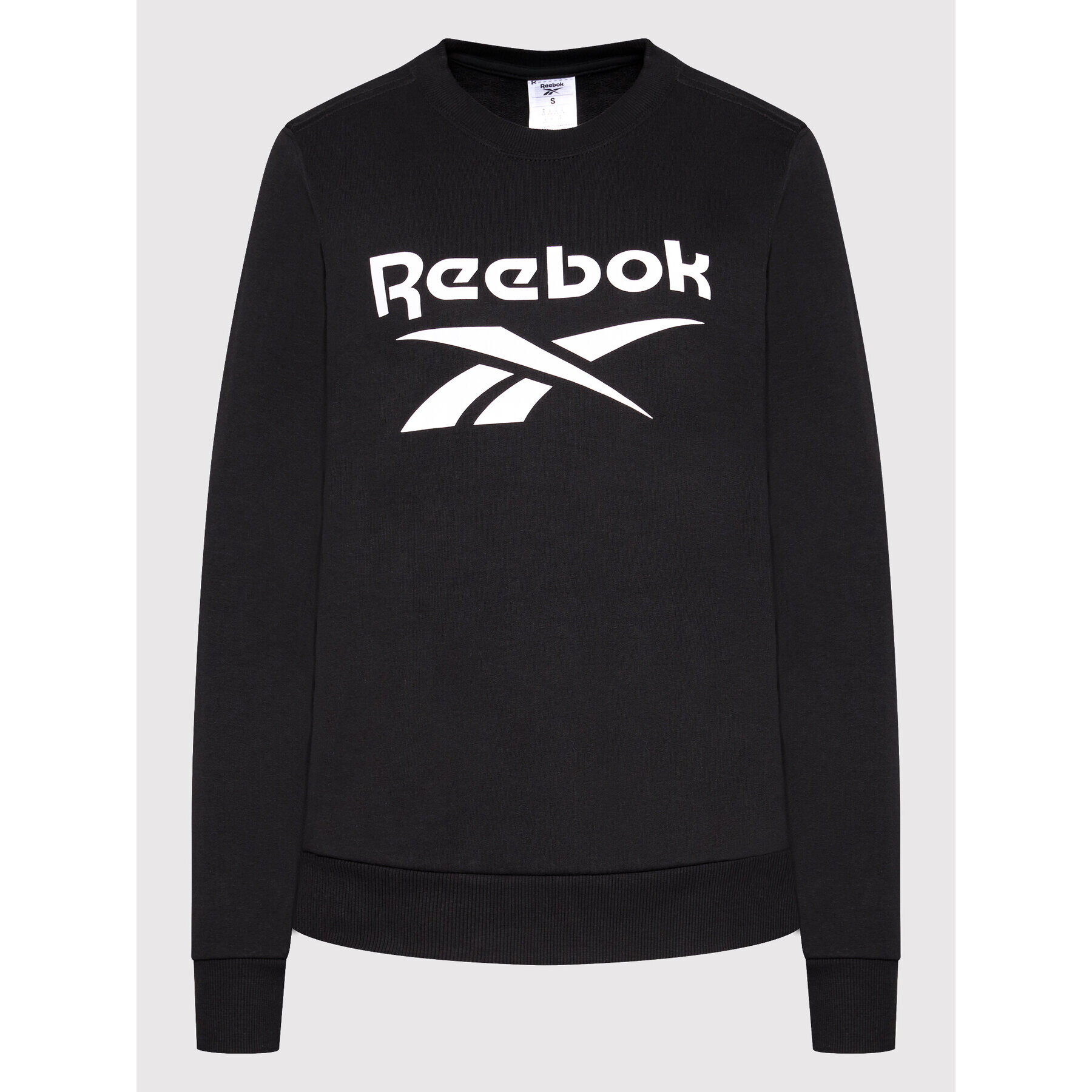 Reebok Bluză Frotte Identity Logo GL2534 Negru Oversize - Pled.ro