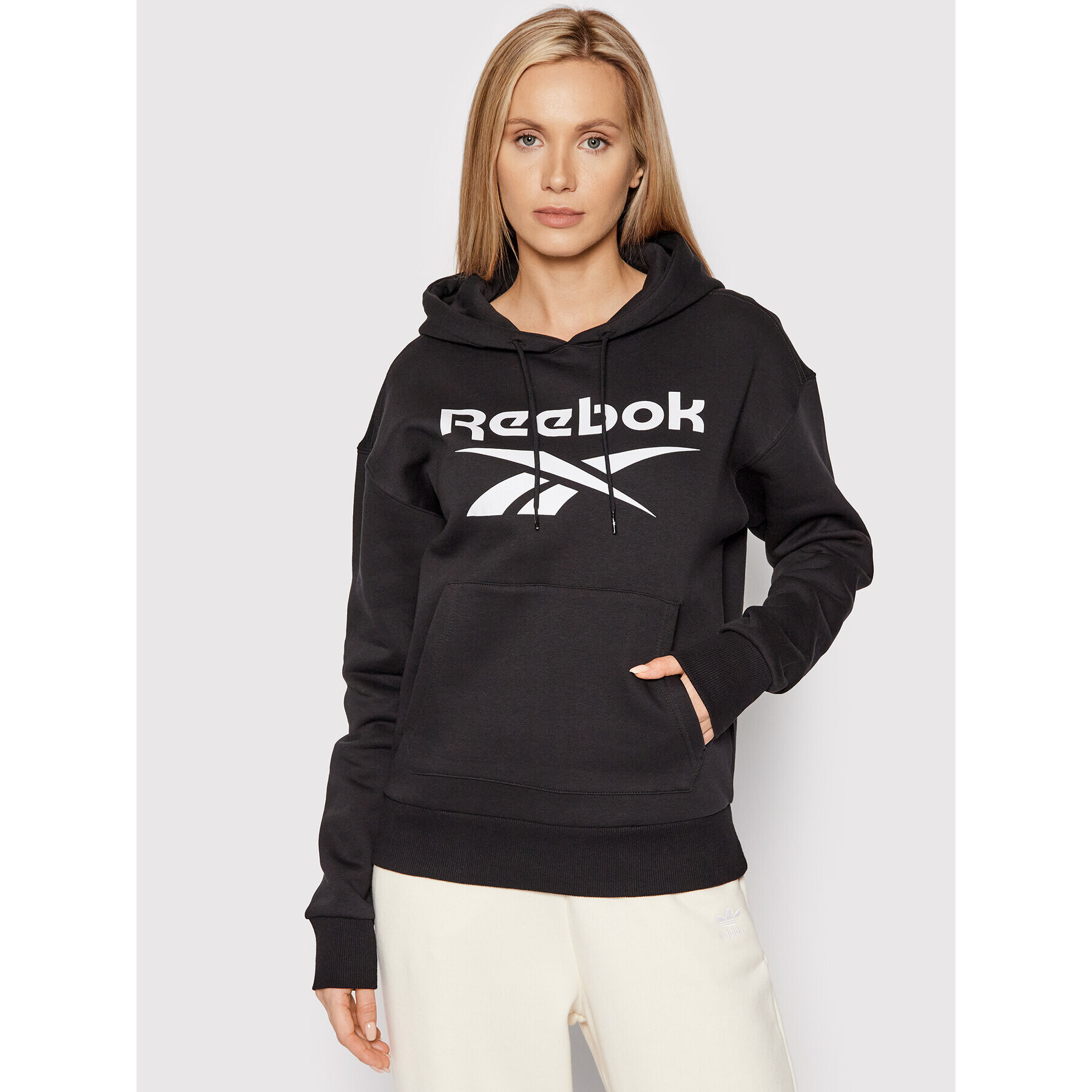 Reebok Bluză GS9392 Negru Oversize - Pled.ro