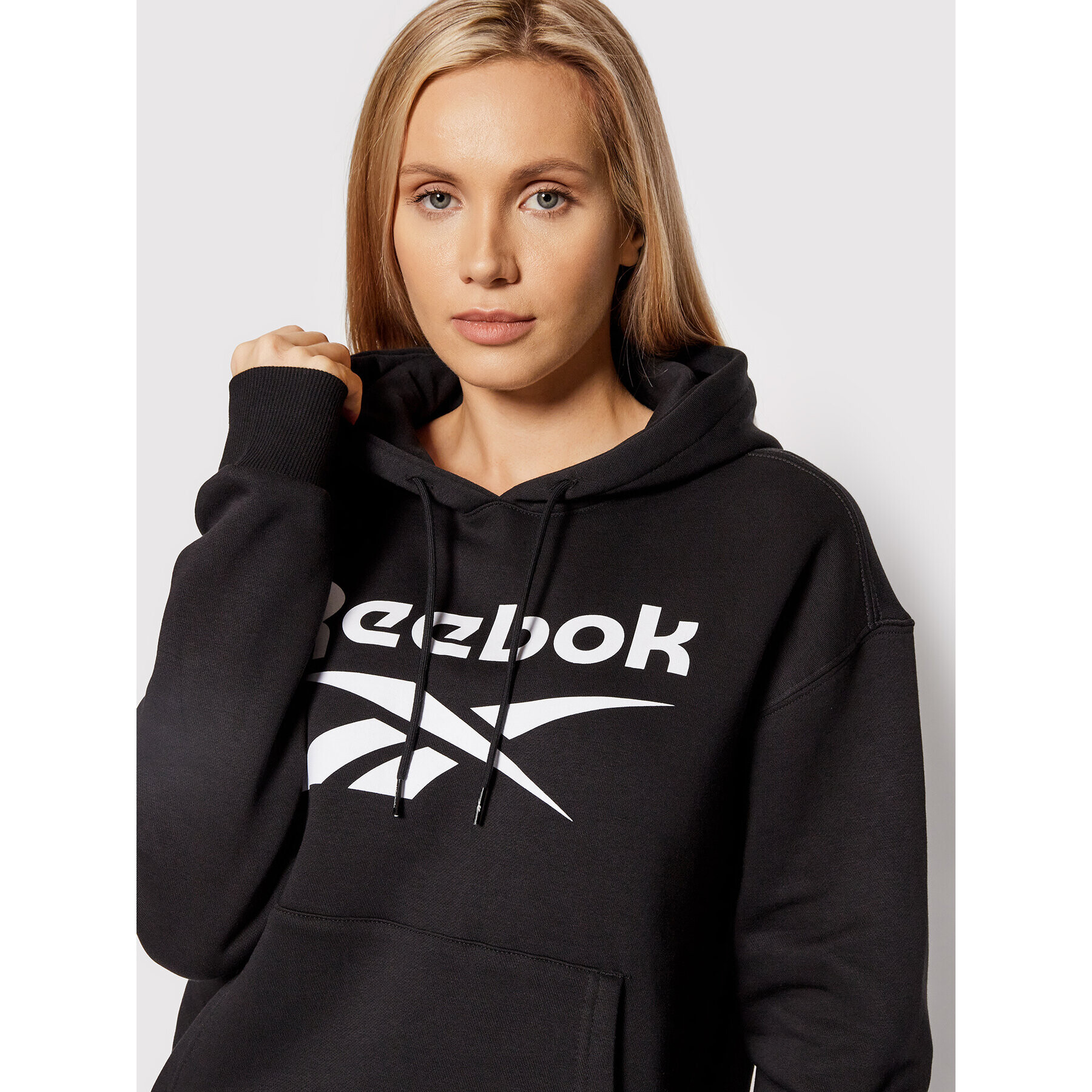 Reebok Bluză GS9392 Negru Oversize - Pled.ro